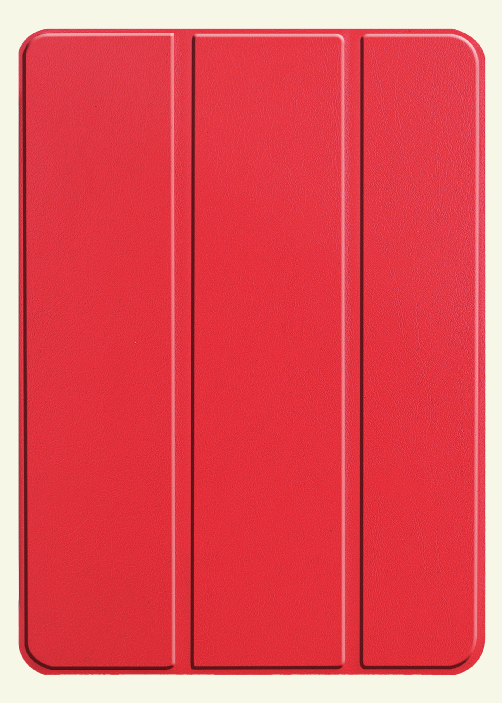 LUQ Hoes Geschikt voor iPad Pro 2024 (11 inch) Hoes Luxe Hoesje Book Case - Hoesje Geschikt voor iPad Pro 2024 11 inch (7e generatie) Hoes Cover - Rood