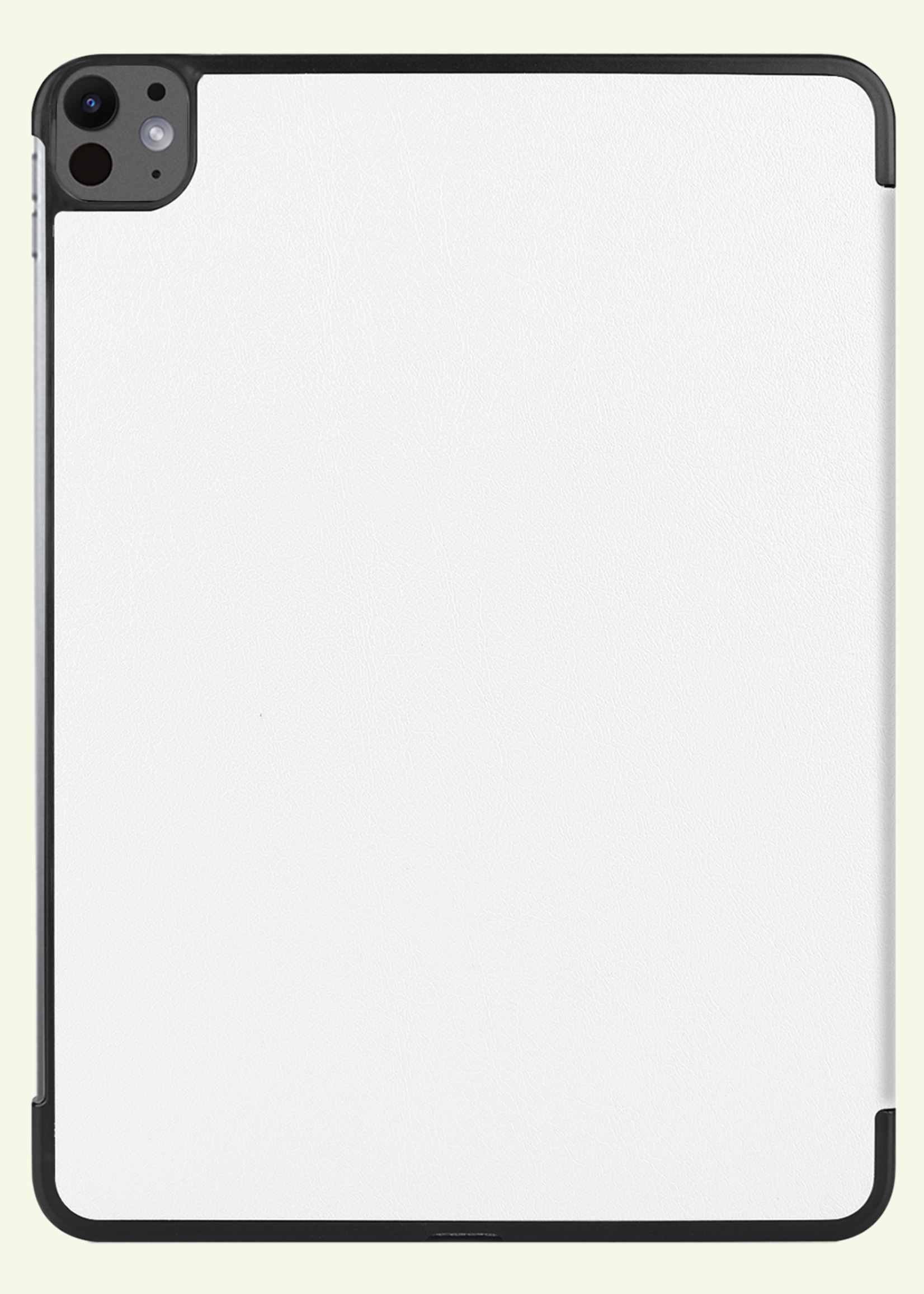 LUQ Hoes Geschikt voor iPad Pro 2024 (11 inch) Hoes Luxe Hoesje Book Case - Hoesje Geschikt voor iPad Pro 2024 11 inch (7e generatie) Hoes Cover - Wit