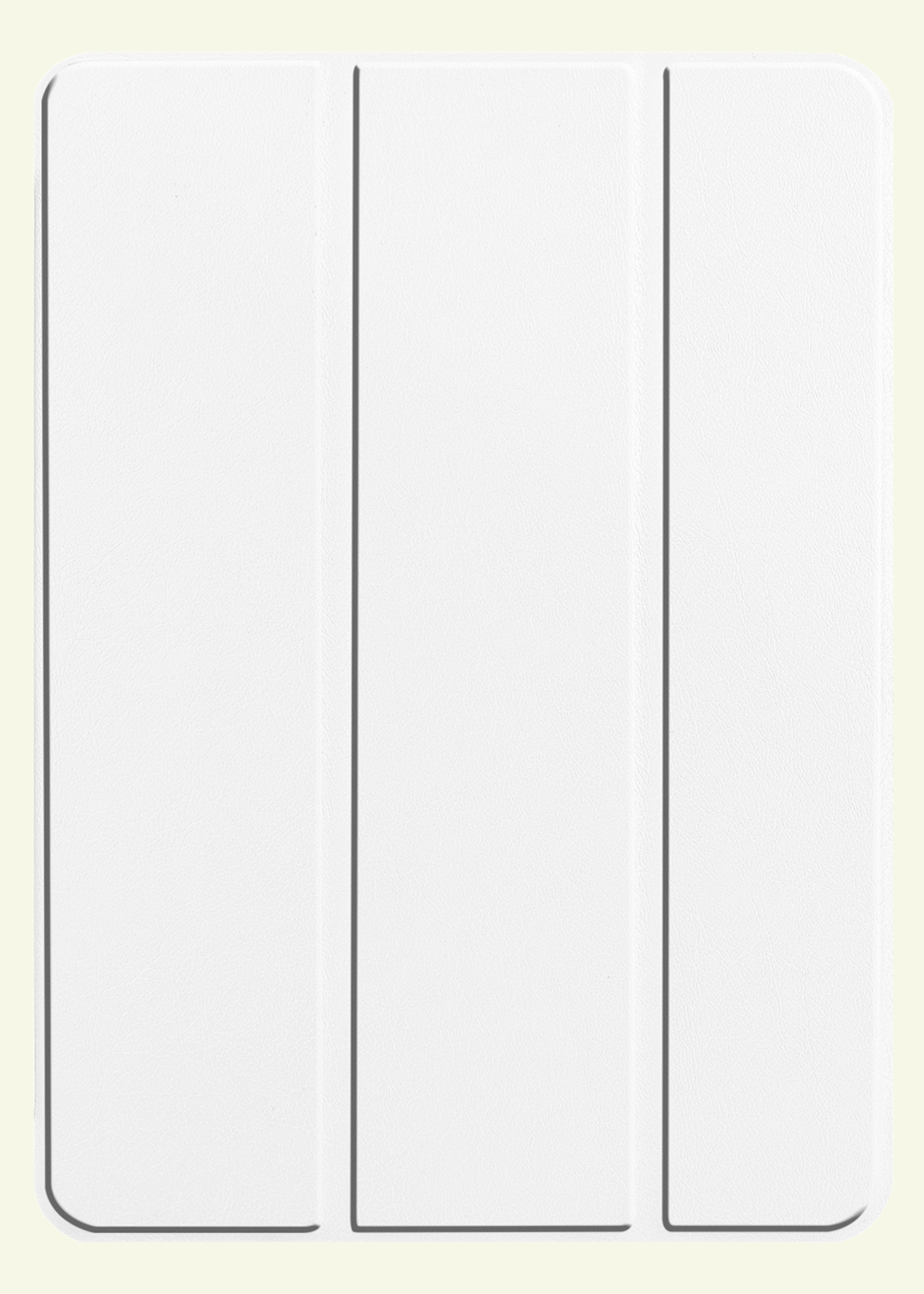 LUQ Hoes Geschikt voor iPad Pro 2024 (11 inch) Hoes Luxe Hoesje Book Case - Hoesje Geschikt voor iPad Pro 2024 11 inch (7e generatie) Hoes Cover - Wit