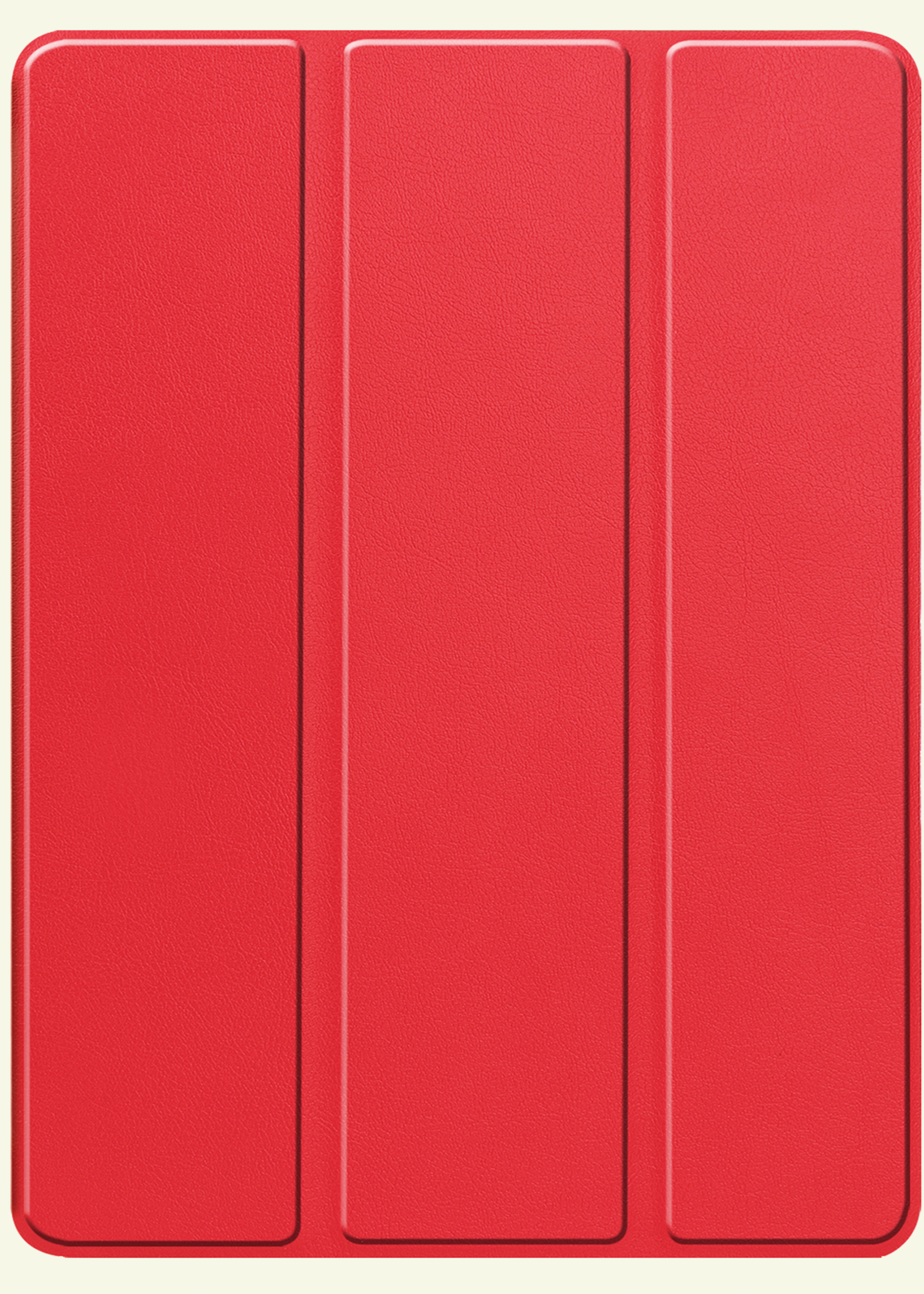 LUQ Hoes Geschikt voor iPad Pro 2024 (11 inch) Hoes Luxe Hoesje Case Met Uitsparing Geschikt voor Apple Pencil - Hoesje Geschikt voor iPad Pro 2024 11 inch (7e generatie) Hoes Cover - Rood