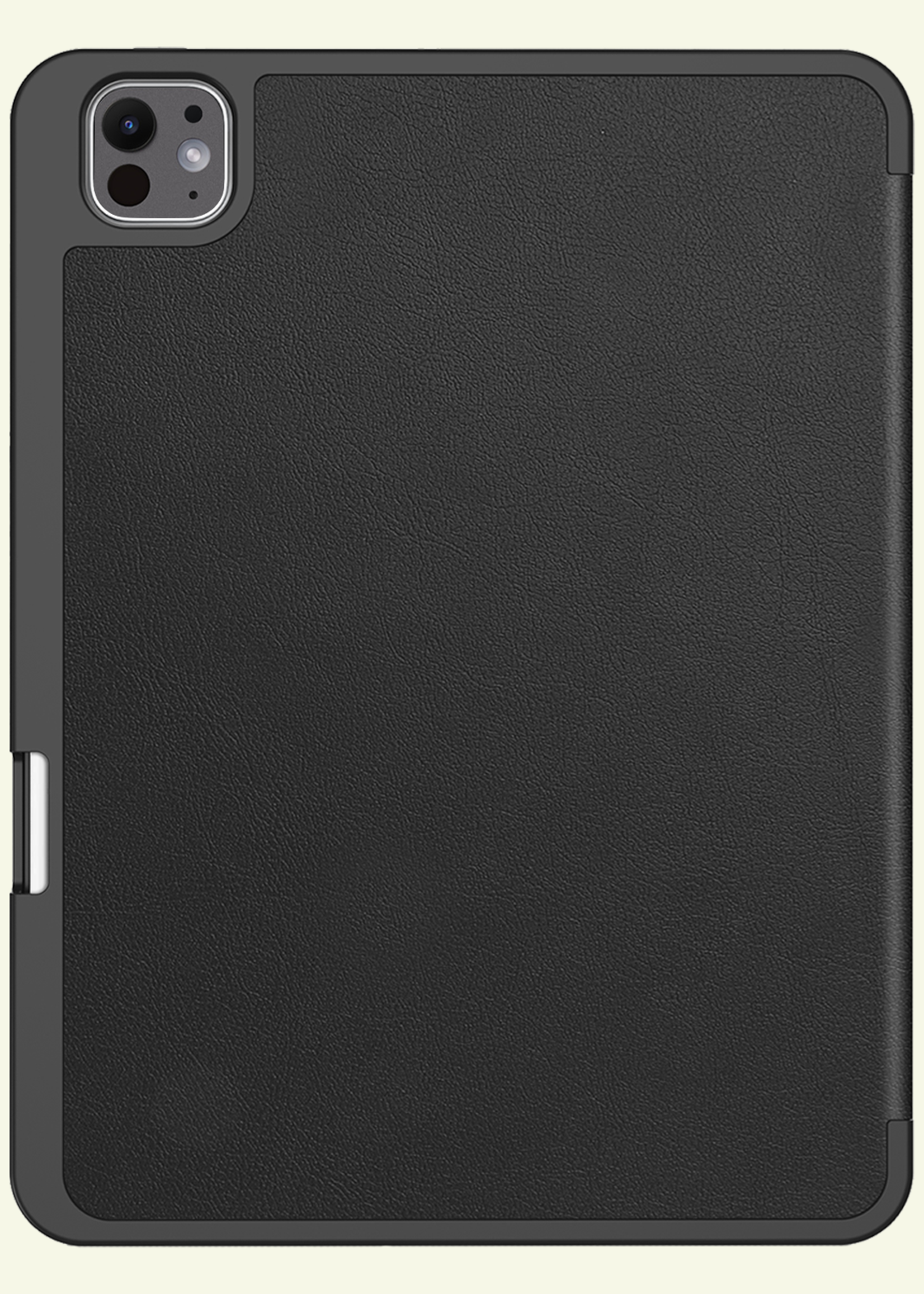 LUQ Hoes Geschikt voor iPad Pro 2024 (11 inch) Hoes Luxe Hoesje Case Met Uitsparing Geschikt voor Apple Pencil - Hoesje Geschikt voor iPad Pro 2024 11 inch (7e generatie) Hoes Cover - Zwart