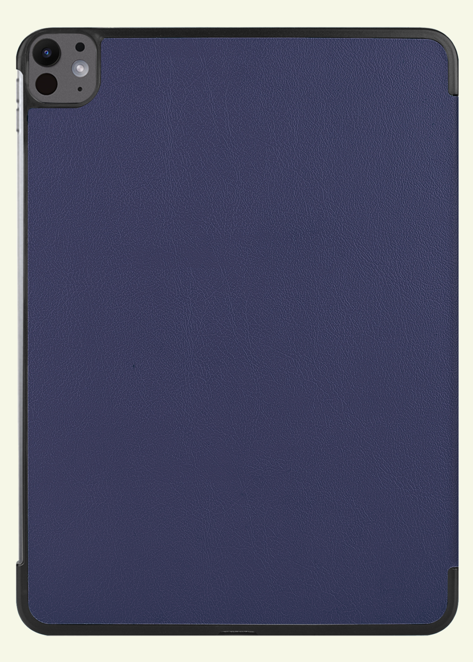 LUQ Hoes Geschikt voor iPad Pro 2024 (13 inch) Hoes Luxe Hoesje Book Case - Hoesje Geschikt voor iPad Pro 2024 13 inch (7e generatie) Hoes Cover - Donkerblauw