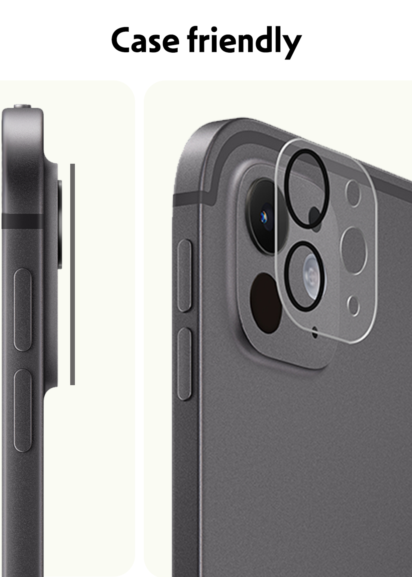 LUQ BTH iPad Pro 11 inch 2024 Camera Screenprotector - 2 PACK