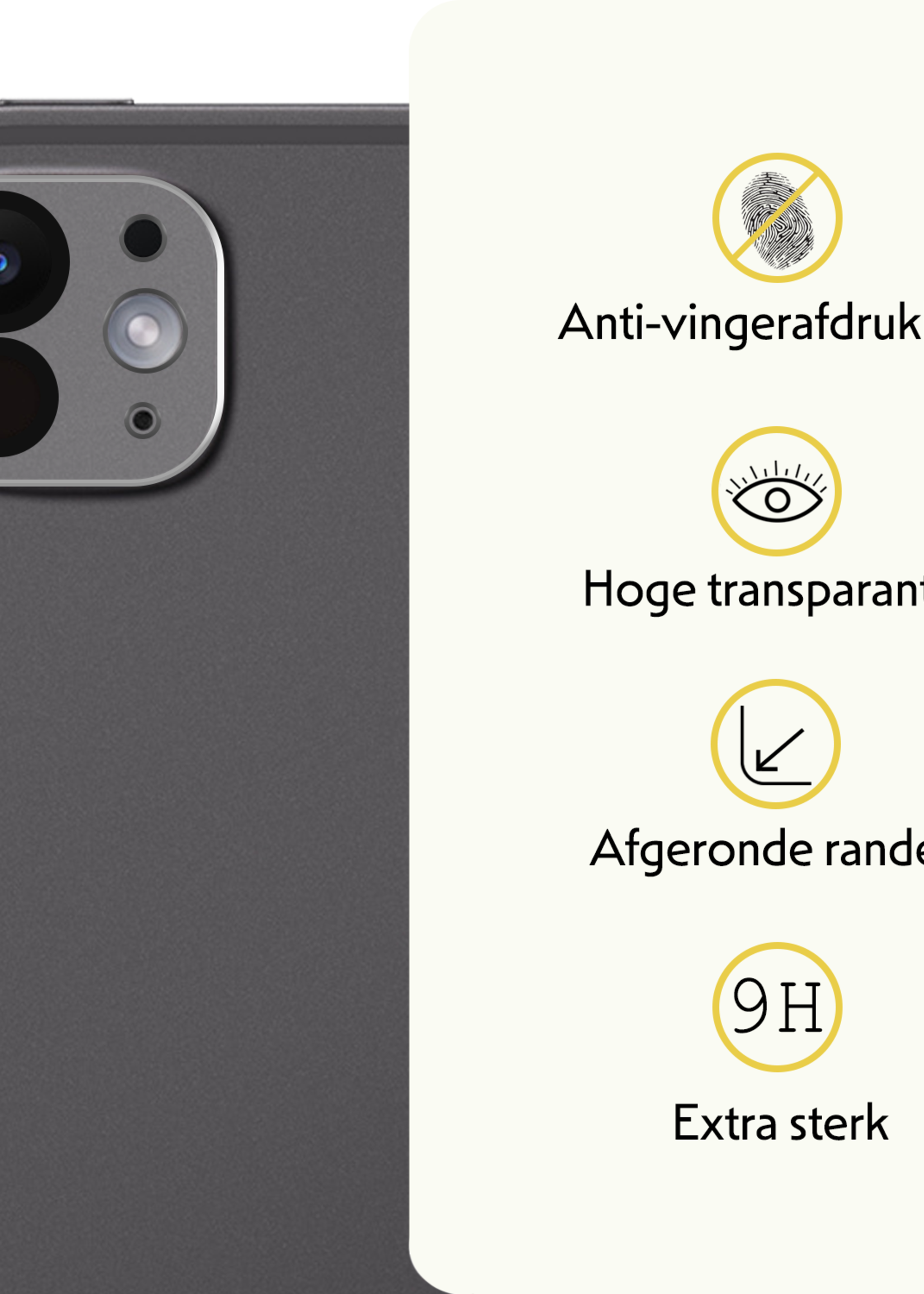 LUQ BTH iPad Pro 13 inch 2024 Camera Screenprotector - 2 PACK