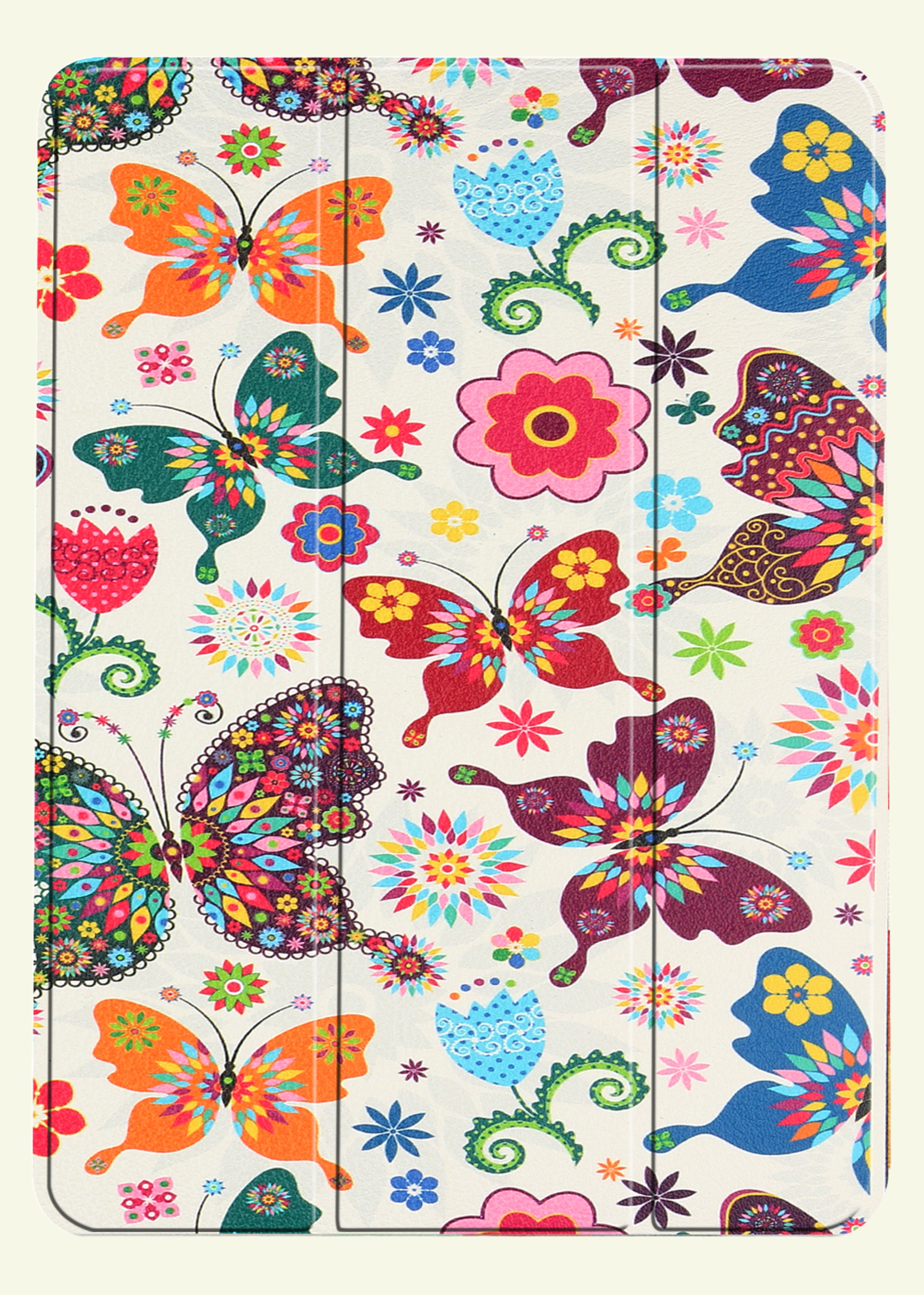 LUQ iPad Air 2024 Hoes Book Case Met Screenprotector - iPad Air 6 (11 inch) Hoesje Cover Case - Vlinders