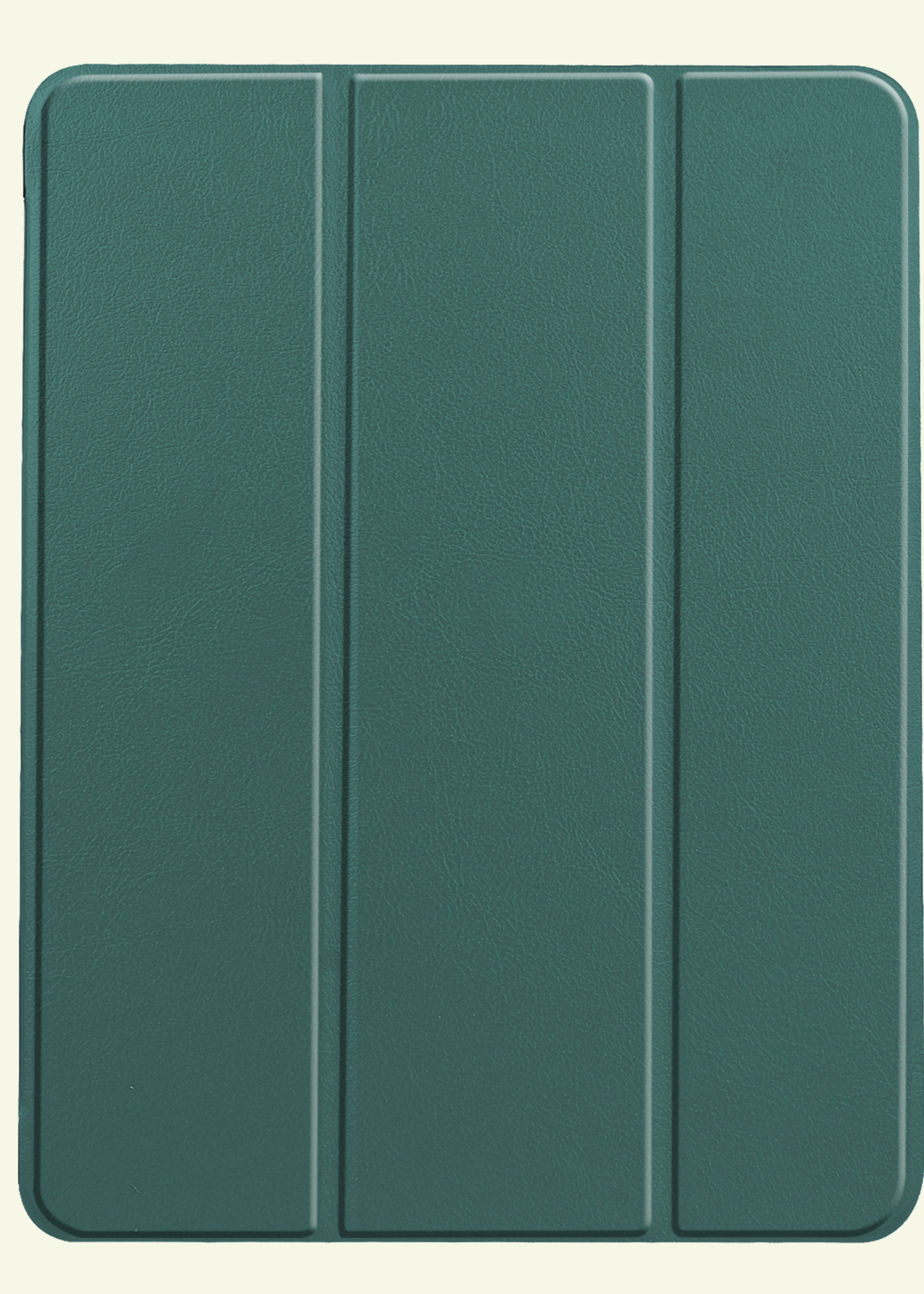 LUQ Hoes Geschikt voor iPad Air 6 (13 inch) Hoes Luxe Hoesje Case Met Uitsparing Geschikt voor Apple Pencil Met Screenprotector - Hoesje Geschikt voor iPad Air 2024 (13 inch) Hoes Cover - Donkergroen