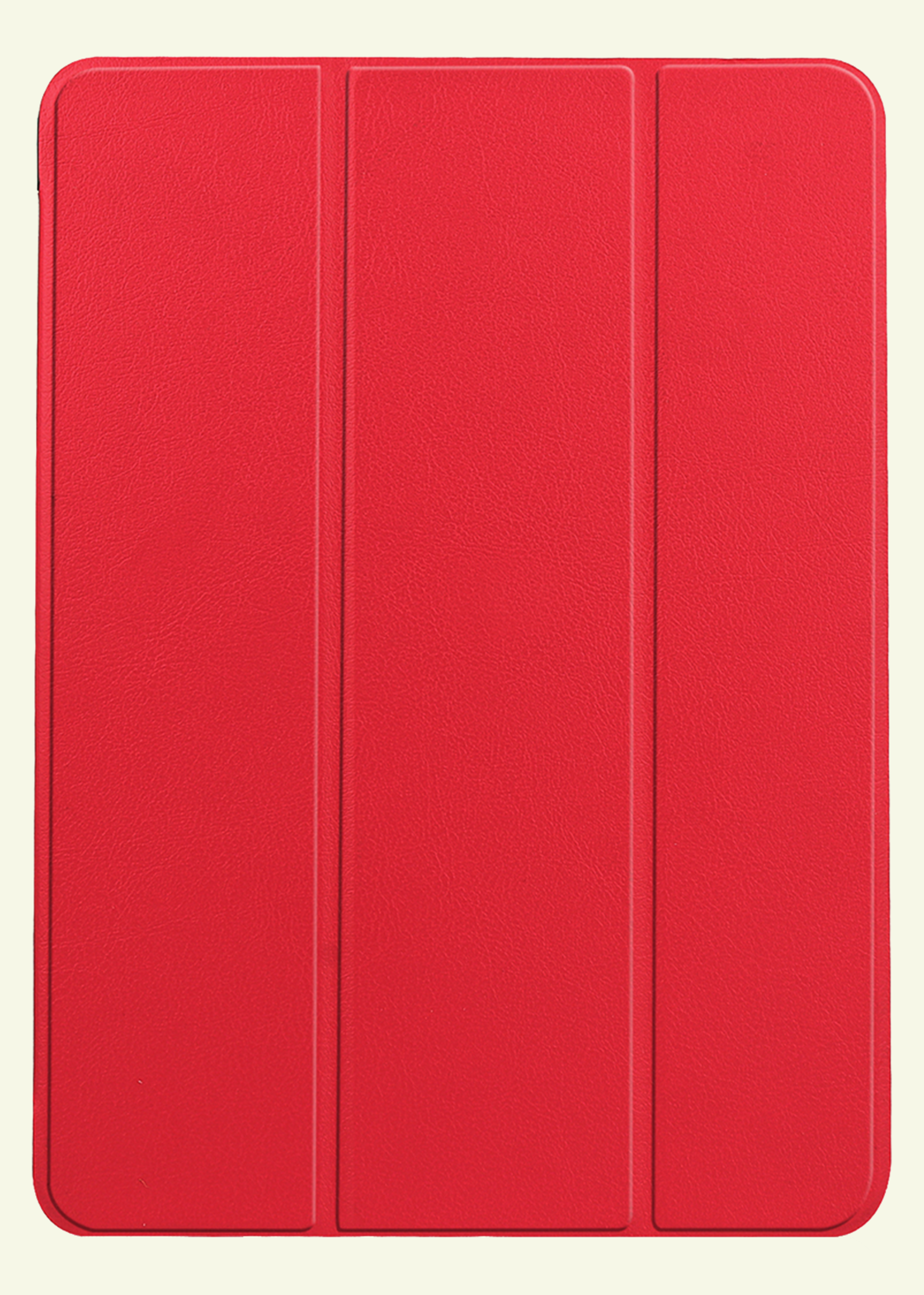 LUQ Hoes Geschikt voor iPad Air 6 (13 inch) Hoes Luxe Hoesje Case Met Uitsparing Geschikt voor Apple Pencil Met Screenprotector - Hoesje Geschikt voor iPad Air 2024 (13 inch) Hoes Cover - Rood