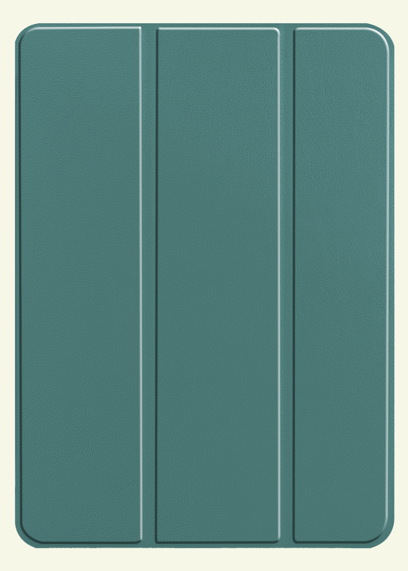 LUQ Hoes Geschikt voor iPad Pro 2024 (11 inch) Hoes Luxe Hoesje Book Case Met Screenprotector - Hoesje Geschikt voor iPad Pro 2024 11 inch (7e generatie) Hoes Cover - Donkergroen