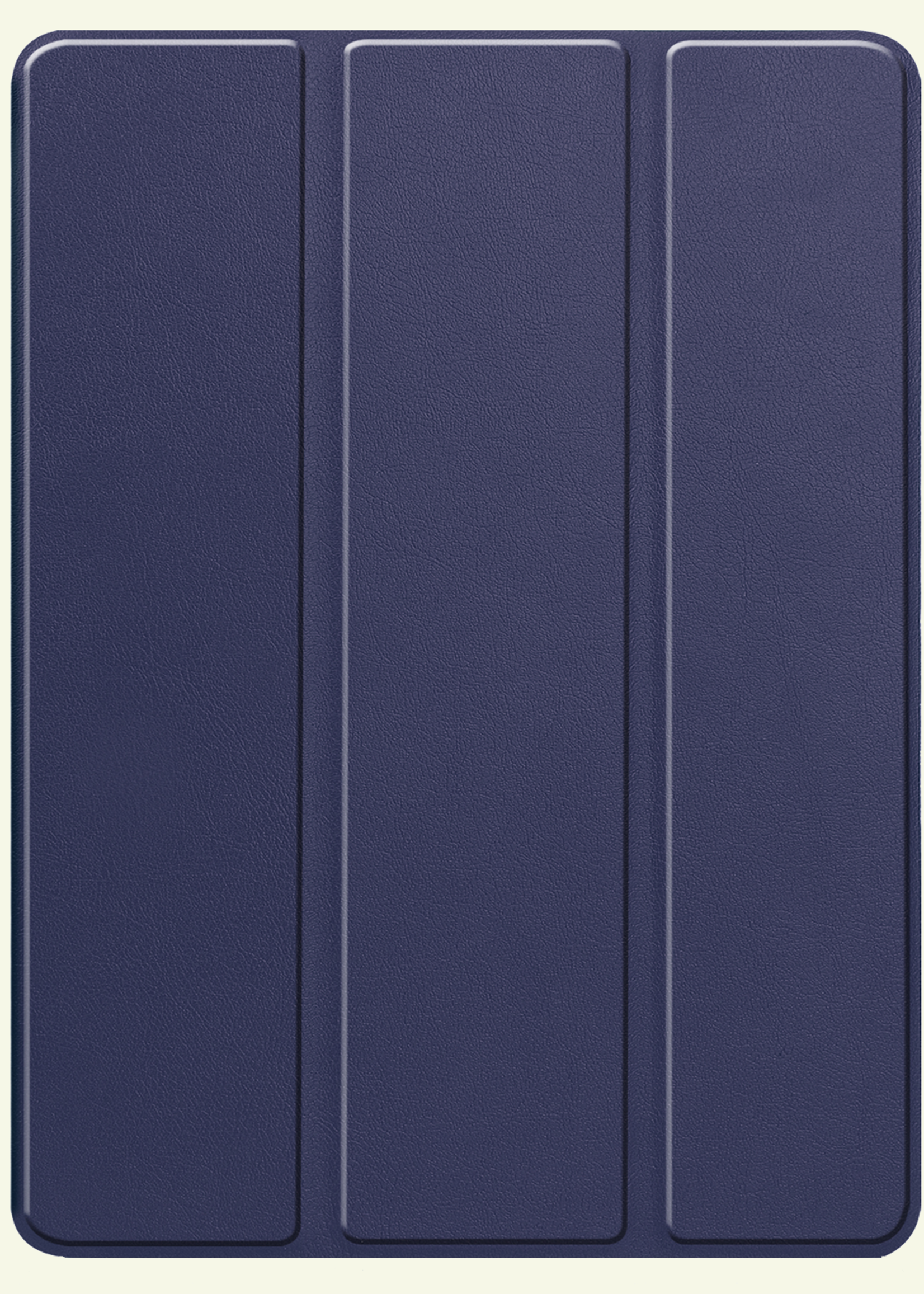 LUQ Hoes Geschikt voor iPad Pro 2024 (11 inch) Hoes Luxe Hoesje Case Met Uitsparing Geschikt voor Apple Pencil Met Screenprotector - Hoesje Geschikt voor iPad Pro 2024 11 inch (7e generatie) Hoes Cover - Donkerblauw