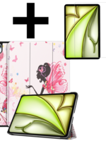 LUQ LUQ iPad Air 6 (11 inch) Hoesje Met Screenprotector - Elfje