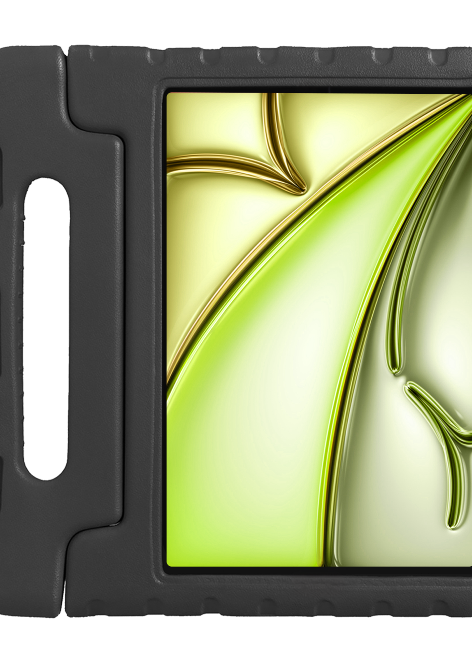 LUQ Hoes Geschikt voor iPad Air 6 (11 inch) Hoes Kinder Hoesje Kids Case Kinderhoes Shockproof - Hoesje Geschikt voor iPad Air 2024 (11 inch) Hoesje Kidscase - Zwart