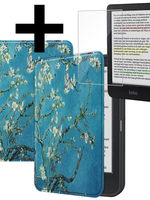 LUQ LUQ Kobo Clara Colour Hoesje Met Screenprotector - Bloesem