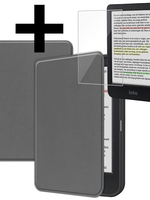 LUQ LUQ Kobo Clara Colour Hoesje Met Screenprotector - Grijs
