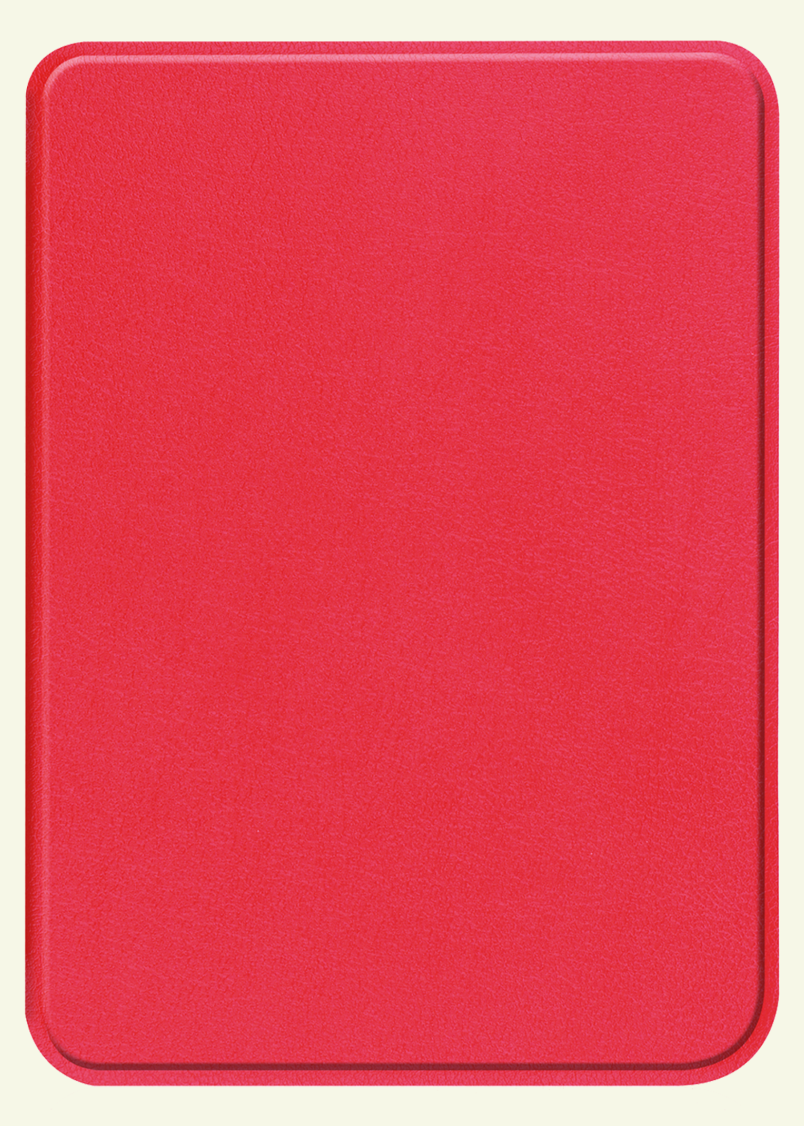 LUQ Hoesje Geschikt voor Kobo Clara Colour Hoes Bescherm Hoesje Case Luxe Sleep Cover Met Screenprotector - Rood