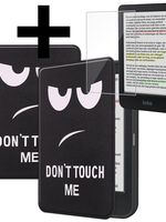 LUQ LUQ Kobo Clara Colour Hoesje Met Screenprotector - Don't Touch Me