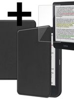 LUQ LUQ Kobo Clara Colour Hoesje Met Screenprotector - Zwart