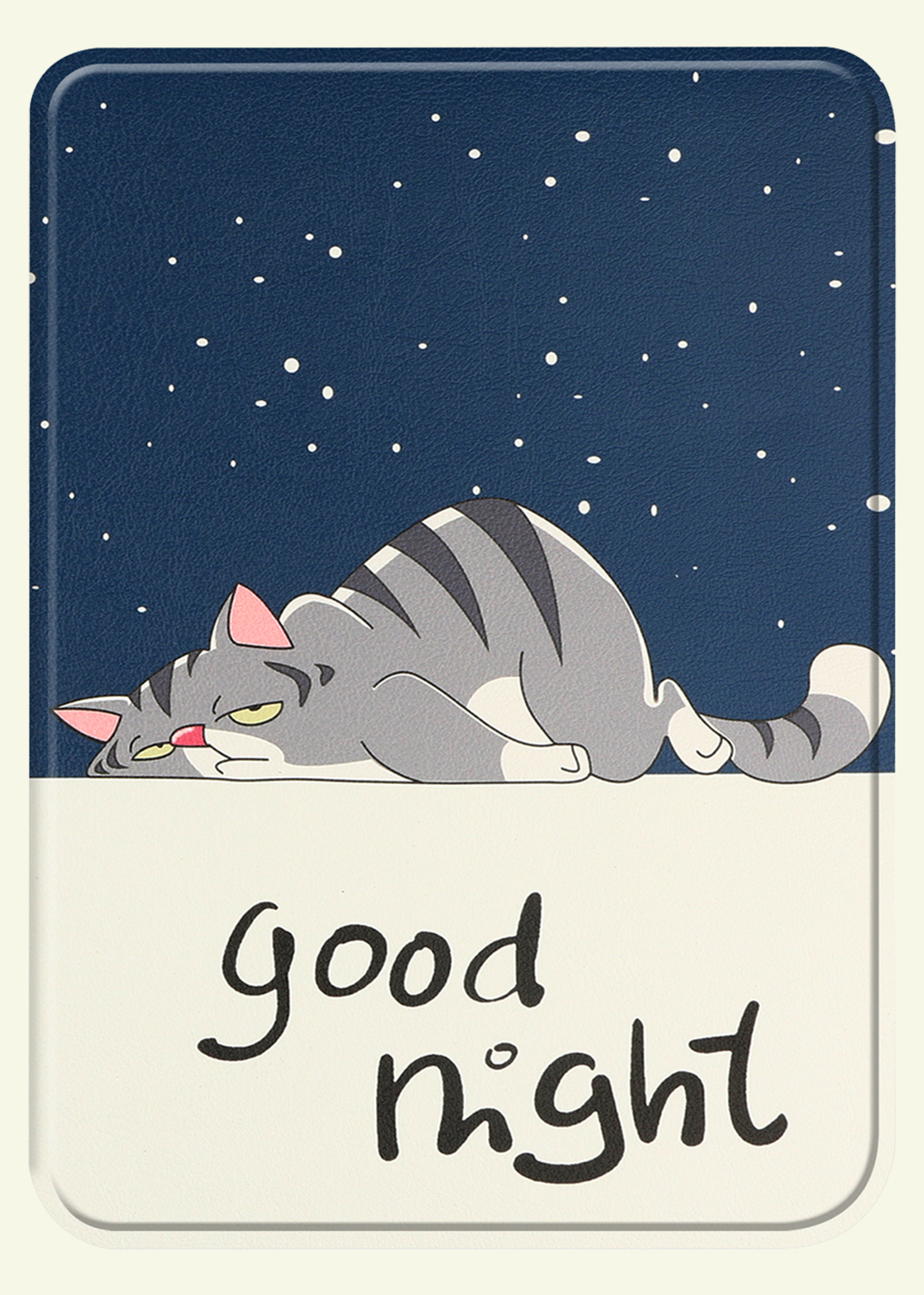 LUQ Hoesje Geschikt voor Kobo Clara BW Hoes Bescherm Hoesje Case Luxe Sleep Cover - Kat