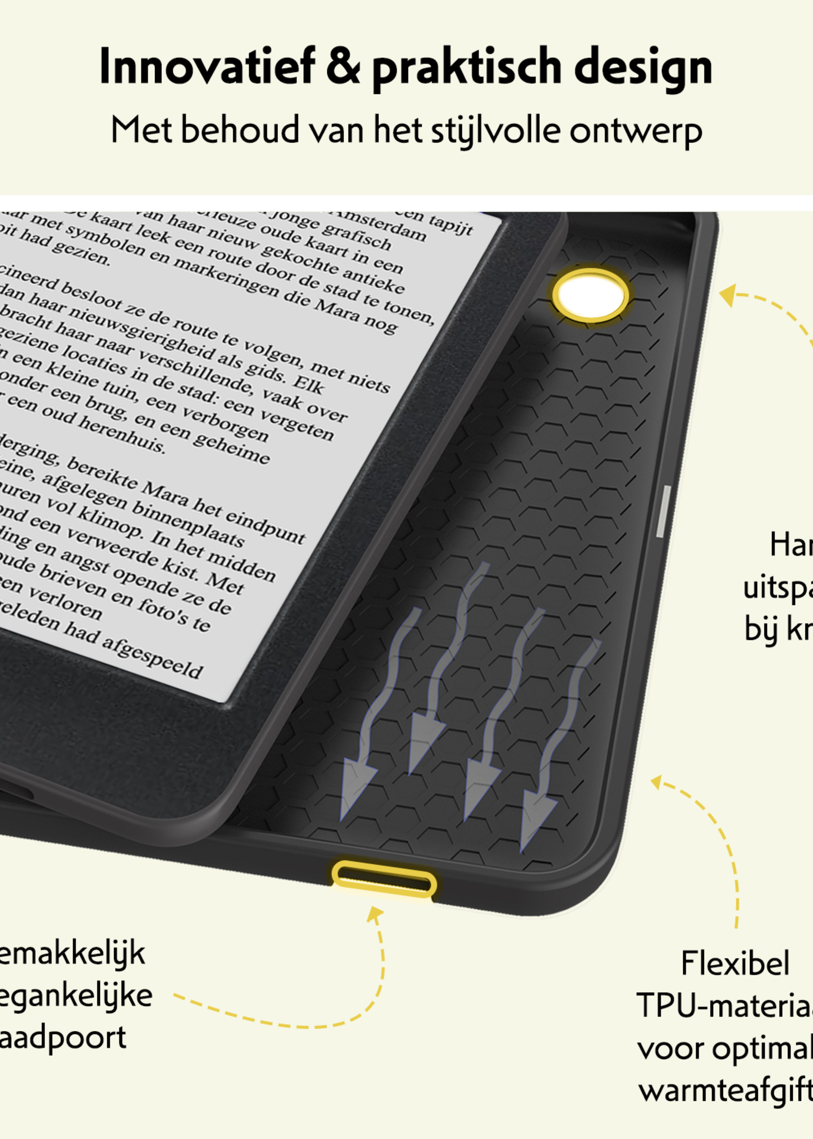 LUQ Hoesje Geschikt voor Kobo Clara BW Hoes Bescherm Hoesje Case Luxe Sleep Cover Met Screenprotector - Bloesem