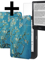 LUQ LUQ Kobo Clara BW Hoesje Met Screenprotector - Bloesem