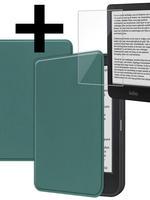 LUQ LUQ Kobo Clara BW Hoesje Met Screenprotector - Donkergroen