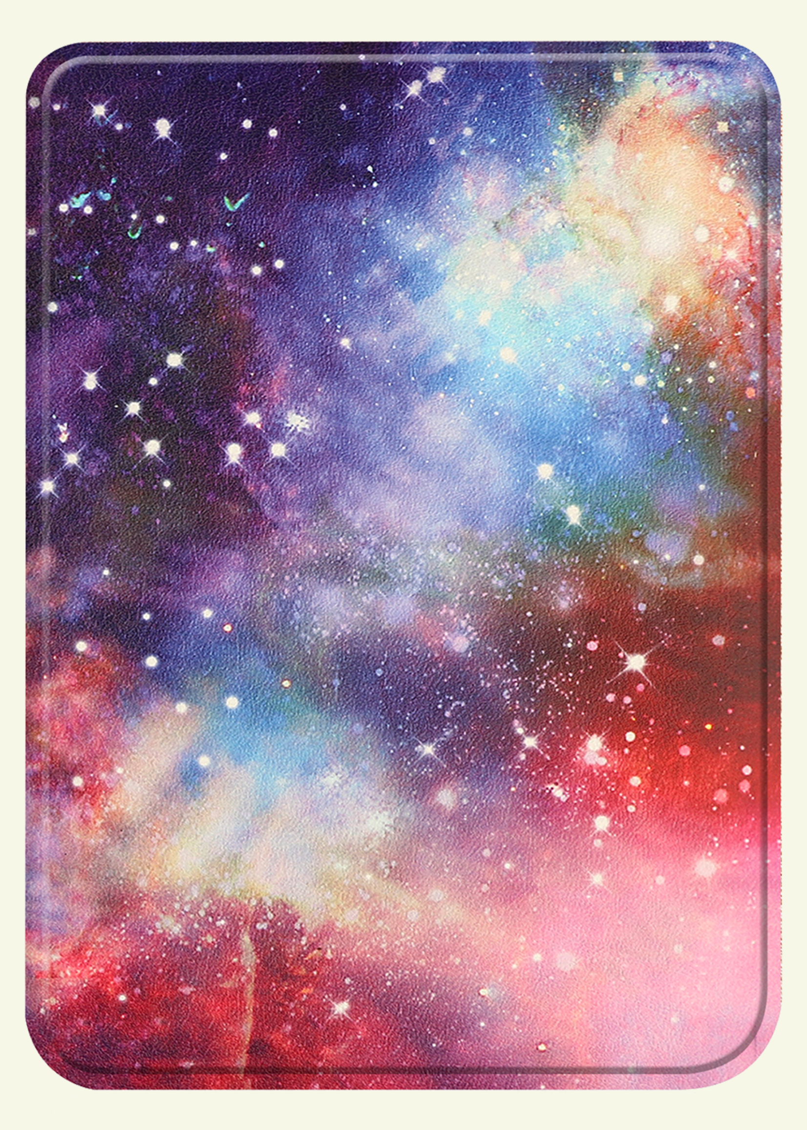 LUQ Hoesje Geschikt voor Kobo Clara BW Hoes Bescherm Hoesje Case Luxe Sleep Cover Met Screenprotector - Galaxy