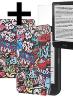 LUQ LUQ Kobo Clara BW Hoesje Met Screenprotector - Graffity