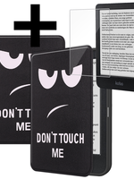 LUQ LUQ Kobo Clara BW Hoesje Met Screenprotector - Don't Touch Me
