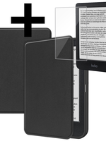 LUQ LUQ Kobo Clara BW Hoesje Met Screenprotector - Zwart