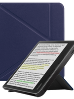 LUQ LUQ Kobo Libra Colour Hoesje Trifold - Donkerblauw