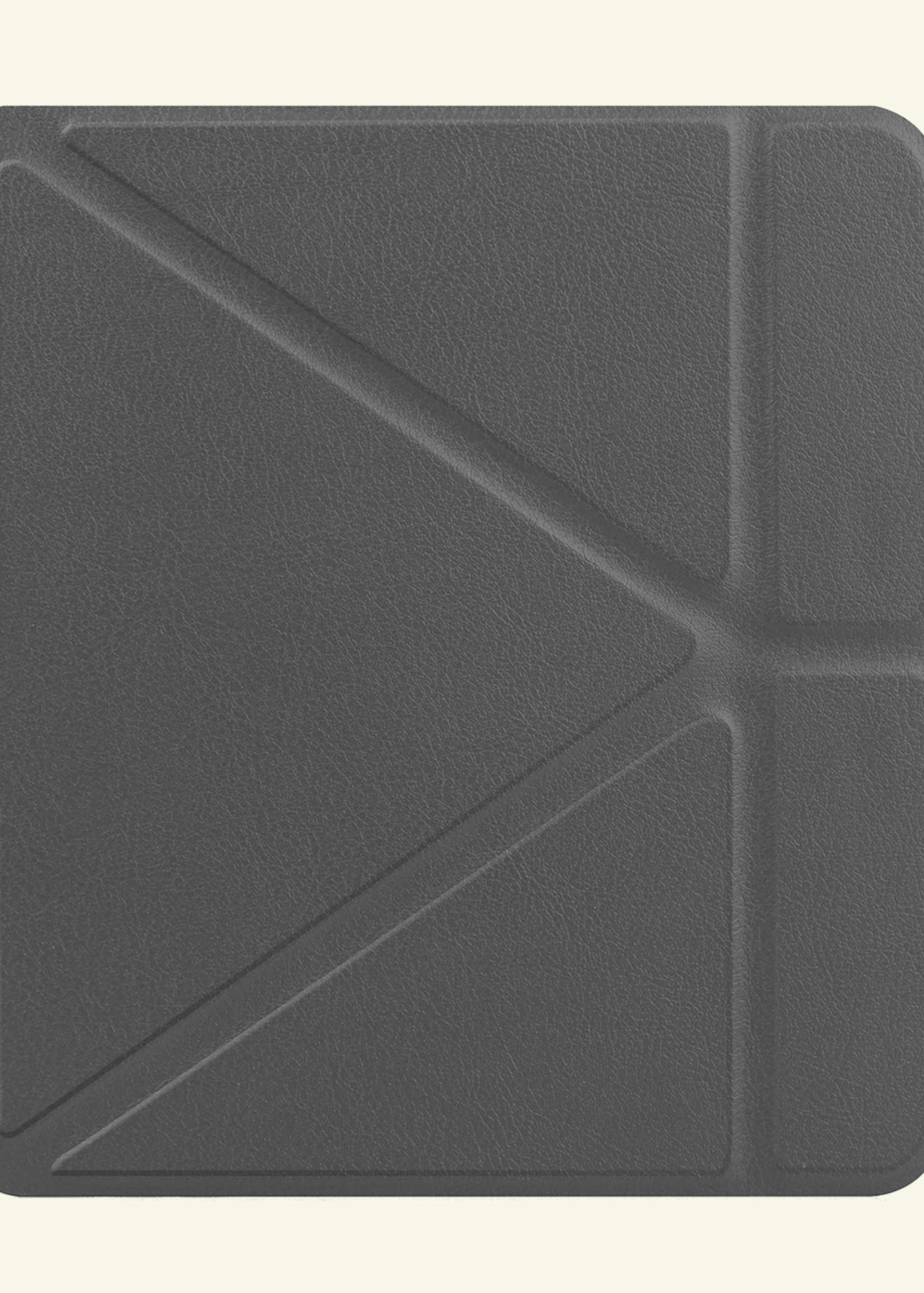 LUQ Hoesje Geschikt voor Kobo Libra Colour Hoes Bescherm Hoesje Case Trifold Met Screenprotector - Grijs