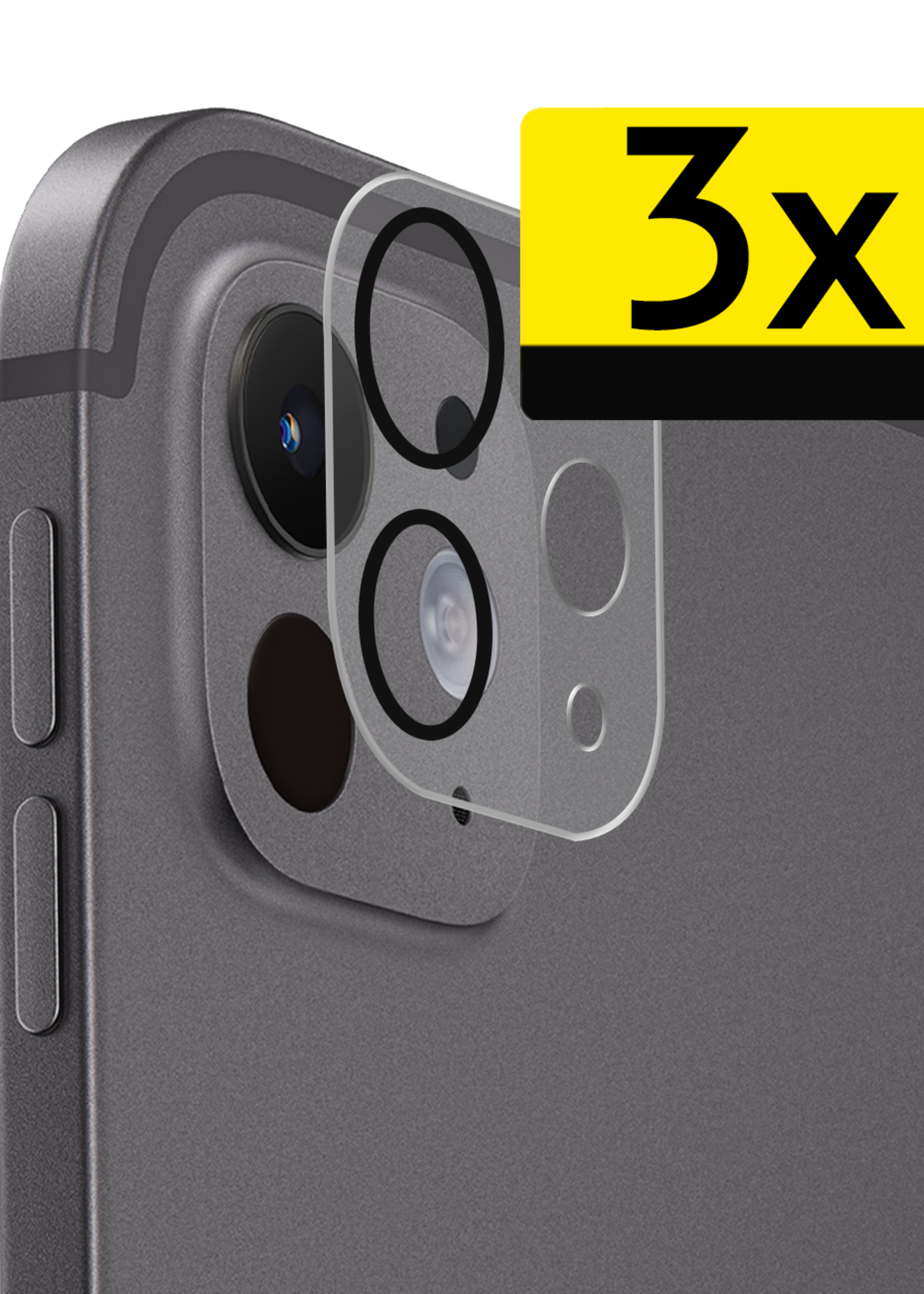 LUQ BTH iPad Pro 13 inch 2024 Camera Screenprotector - 3 PACK