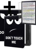 LUQ LUQ Kobo Libra Colour Hoesje Met Screenprotector - Don't Touch Me