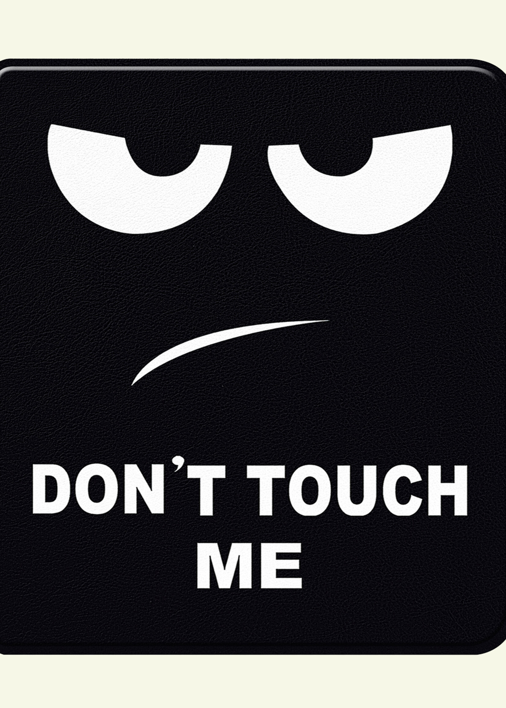 LUQ Hoesje Geschikt voor Kobo Libra Colour Hoes Bescherm Hoesje Case Luxe Sleep Cover Met Screenprotector - Don't Touch Me