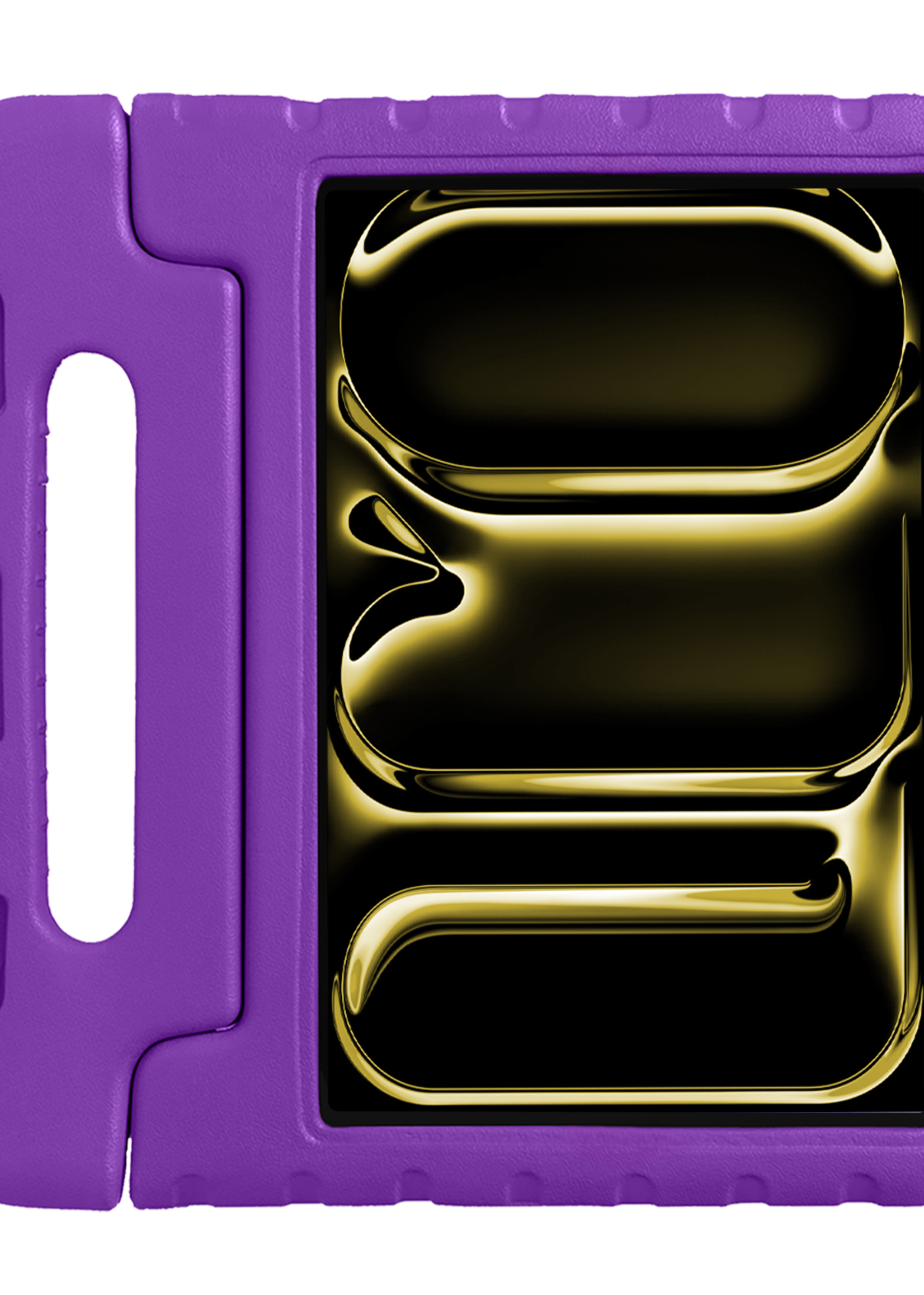 LUQ iPad Pro 11 inch 2024 Hoes Kinder Hoesje Kids Case Cover Kids Proof - iPad Pro 11 inch 2024 Kinder Hoes - Paars