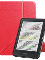 LUQ LUQ Kobo Clara Colour Hoesje Trifold - Rood
