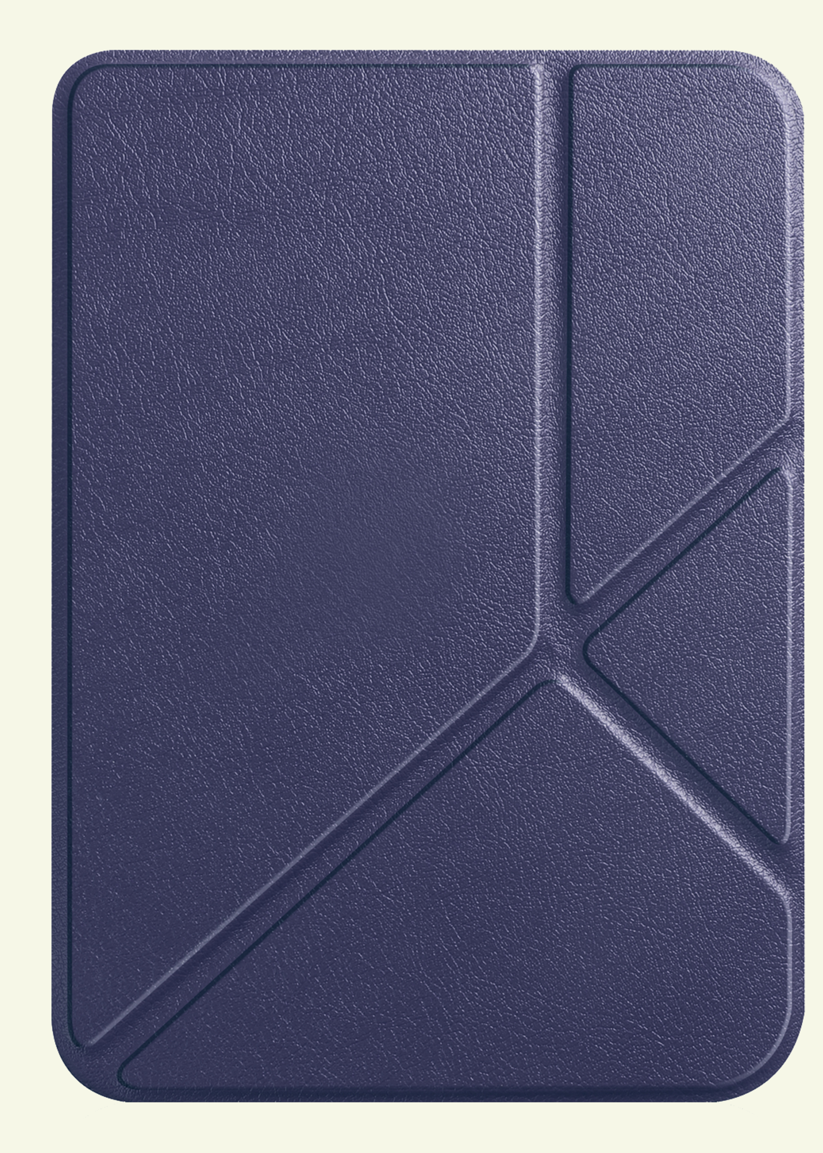 LUQ Hoesje Geschikt voor Kobo Clara Colour Hoes Bescherm Hoesje Case Trifold Met Screenprotector - Donkerblauw