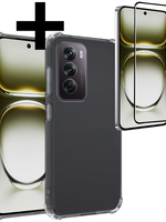 LUQ LUQ Oppo Reno12 Hoesje Shockproof Met Screenprotector