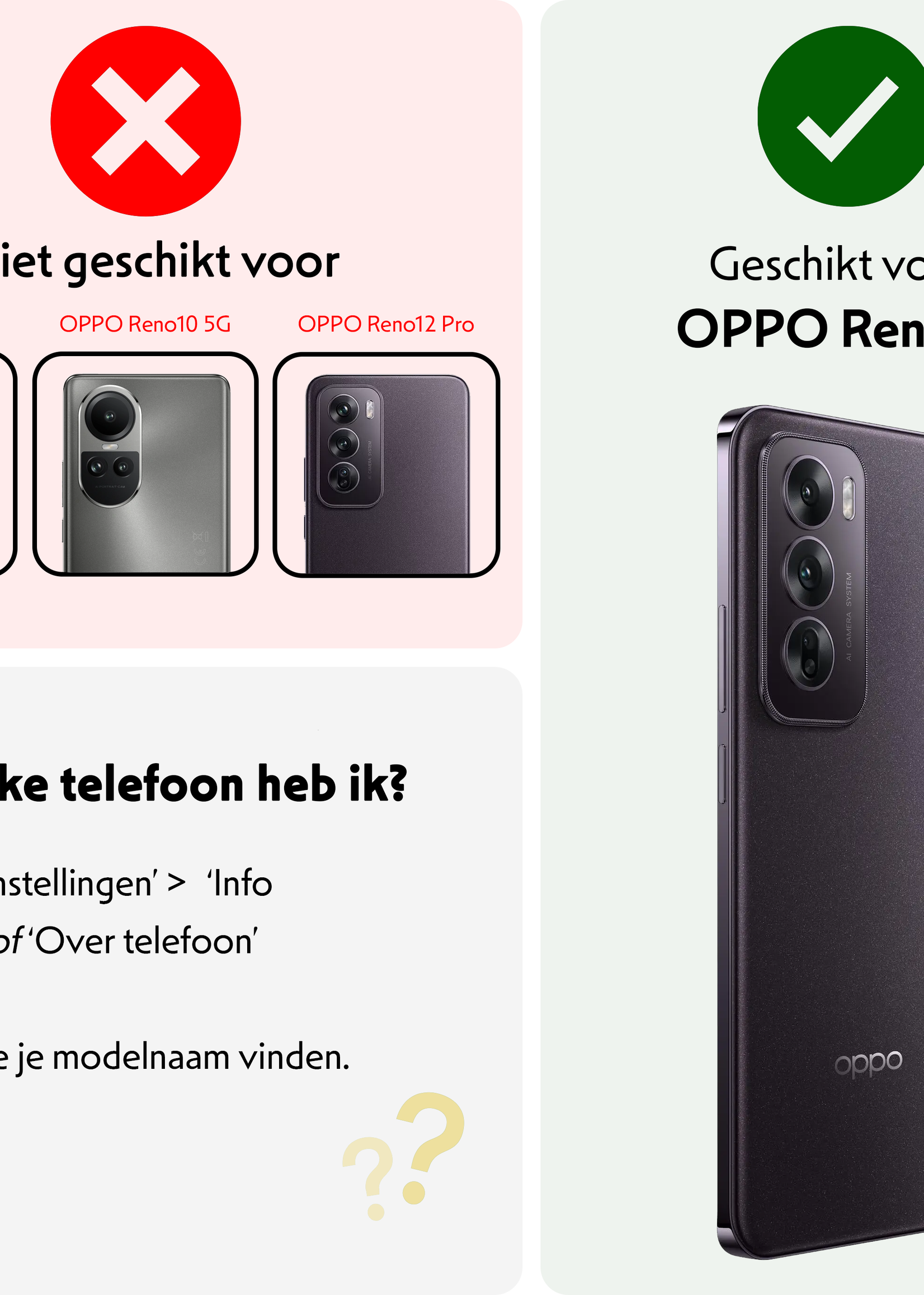 LUQ Hoes Geschikt voor Oppo Reno12 Hoesje Siliconen Back Cover Case - Hoesje Geschikt voor Oppo Reno12 Hoes Cover Hoesje - Transparant