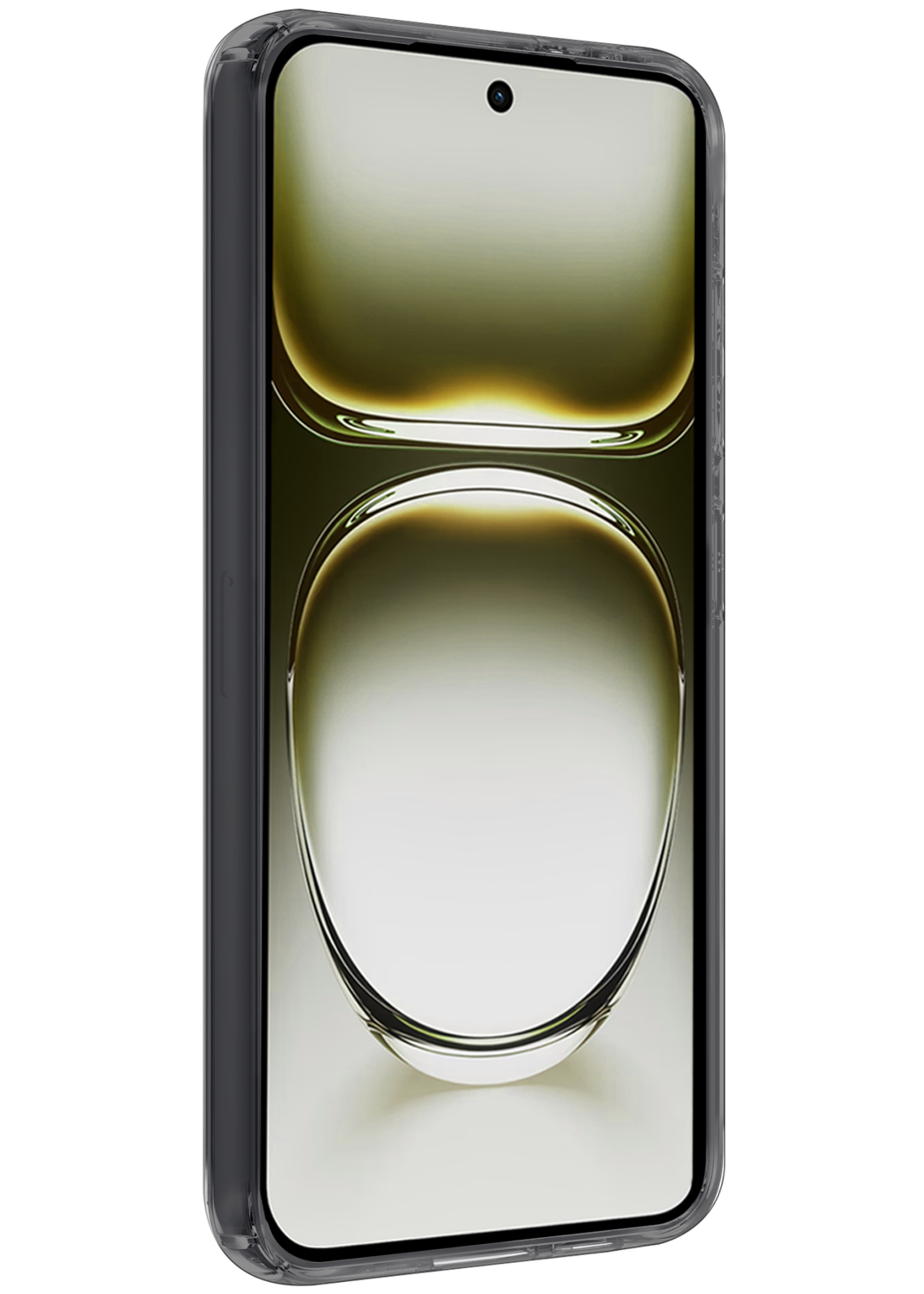 LUQ Hoes Geschikt voor Oppo Reno12 Hoesje Siliconen Back Cover Case - Hoesje Geschikt voor Oppo Reno12 Hoes Cover Hoesje - Transparant