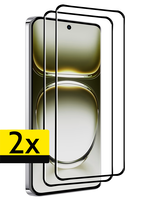 LUQ LUQ Oppo Reno12 Pro Screenprotector Full Cover - 2 PACK