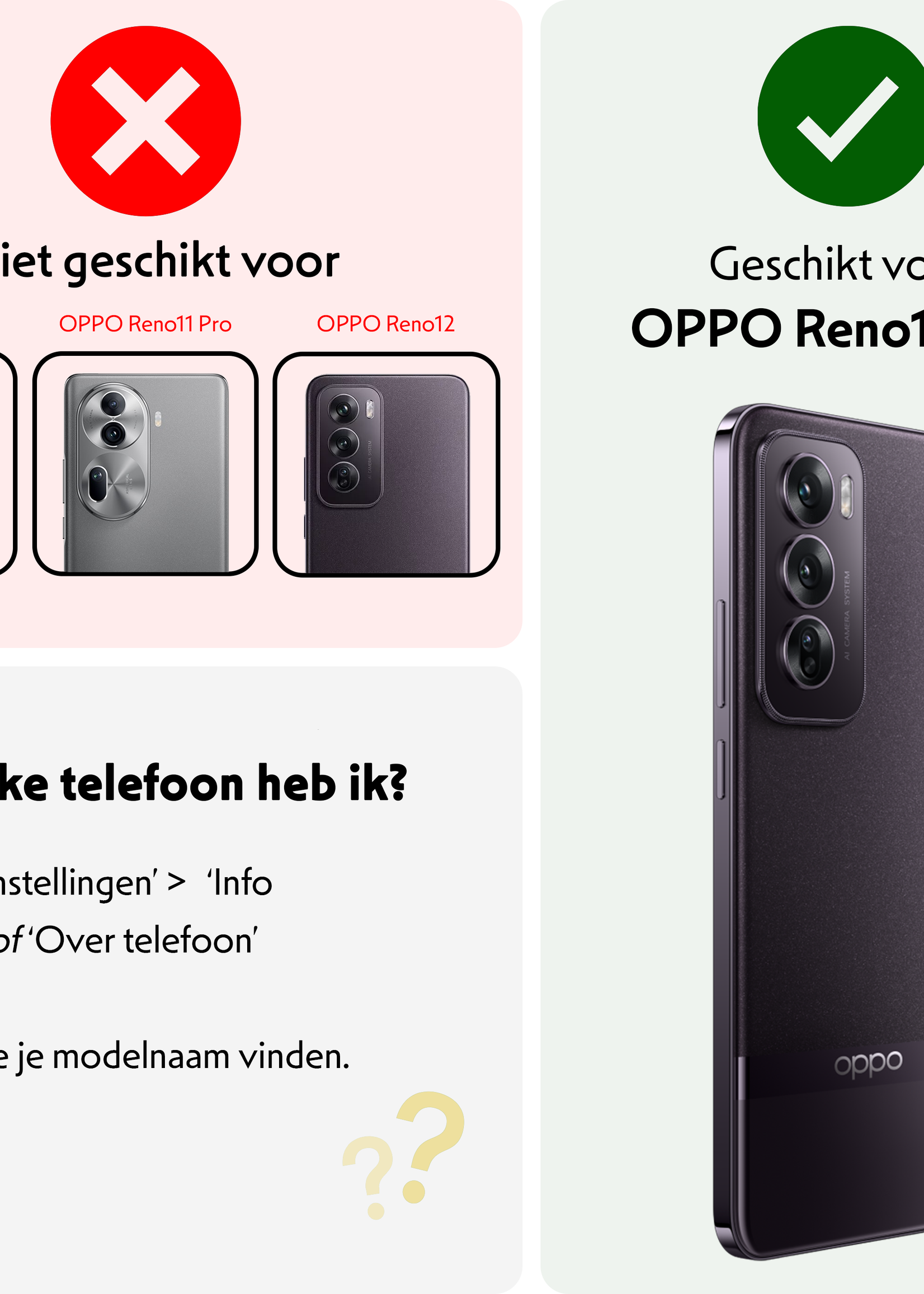 LUQ Hoesje Geschikt voor Oppo Reno12 Pro Hoesje Shock Proof Cover Case Shockproof - Hoes Geschikt voor Oppo Reno12 Pro Hoes Siliconen Back Case - Transparant