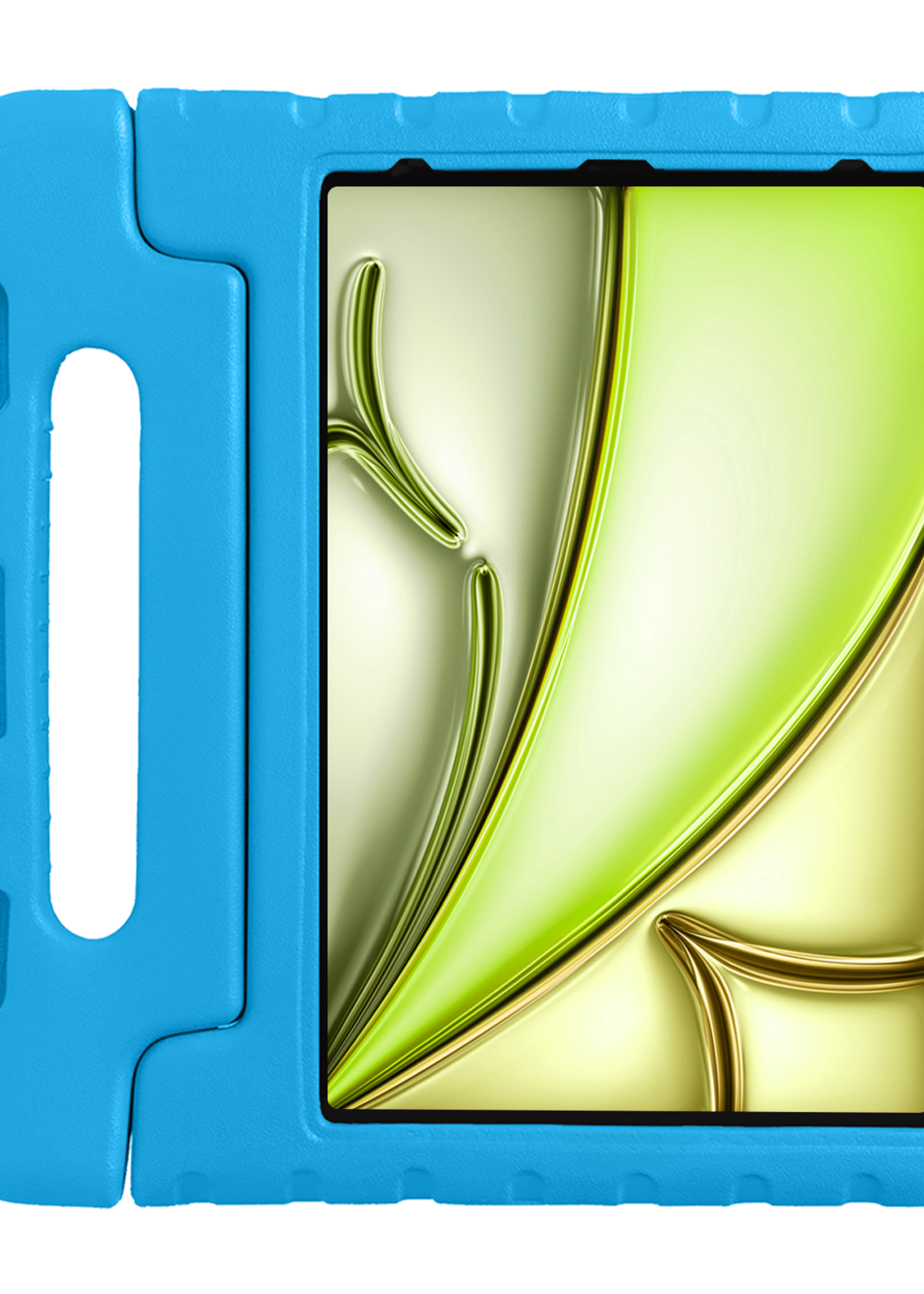 LUQ iPad Air 2024 Hoes Kinder Hoesje Kids Case Cover Kids Proof - iPad Air 6 (13 inch) Kinder Hoes - Licht Blauw