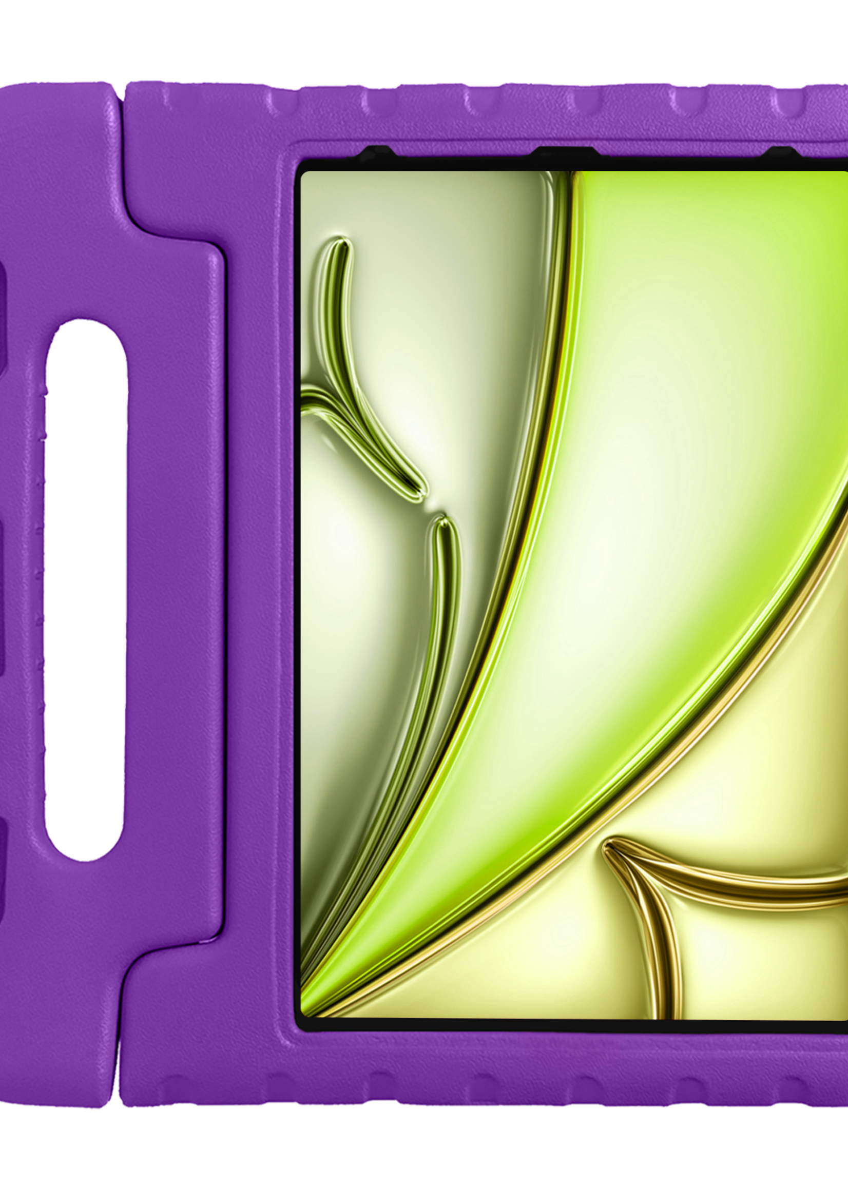 LUQ iPad Air 2024 Hoes Kinder Hoesje Kids Case Cover Kids Proof - iPad Air 6 (13 inch) Kinder Hoes - Paars
