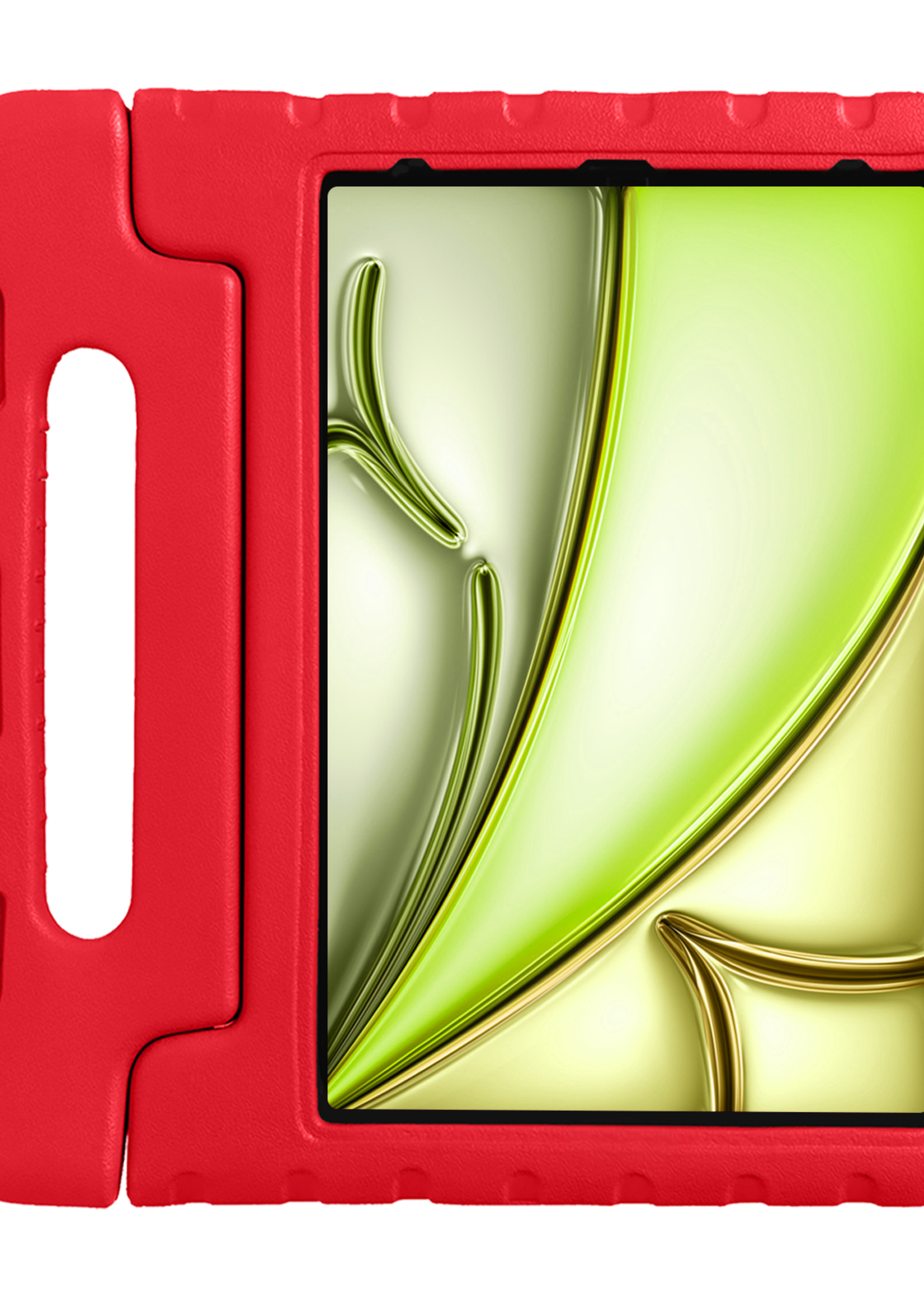 LUQ iPad Air 2024 Hoes Kinder Hoesje Kids Case Cover Kids Proof - iPad Air 6 (13 inch) Kinder Hoes - Rood