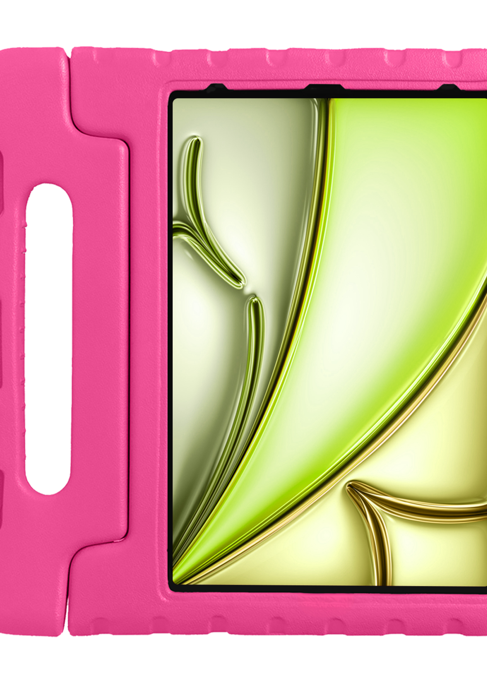 LUQ iPad Air 2024 Hoes Kinder Hoesje Kids Case Cover Kids Proof - iPad Air 6 (13 inch) Kinder Hoes - Roze