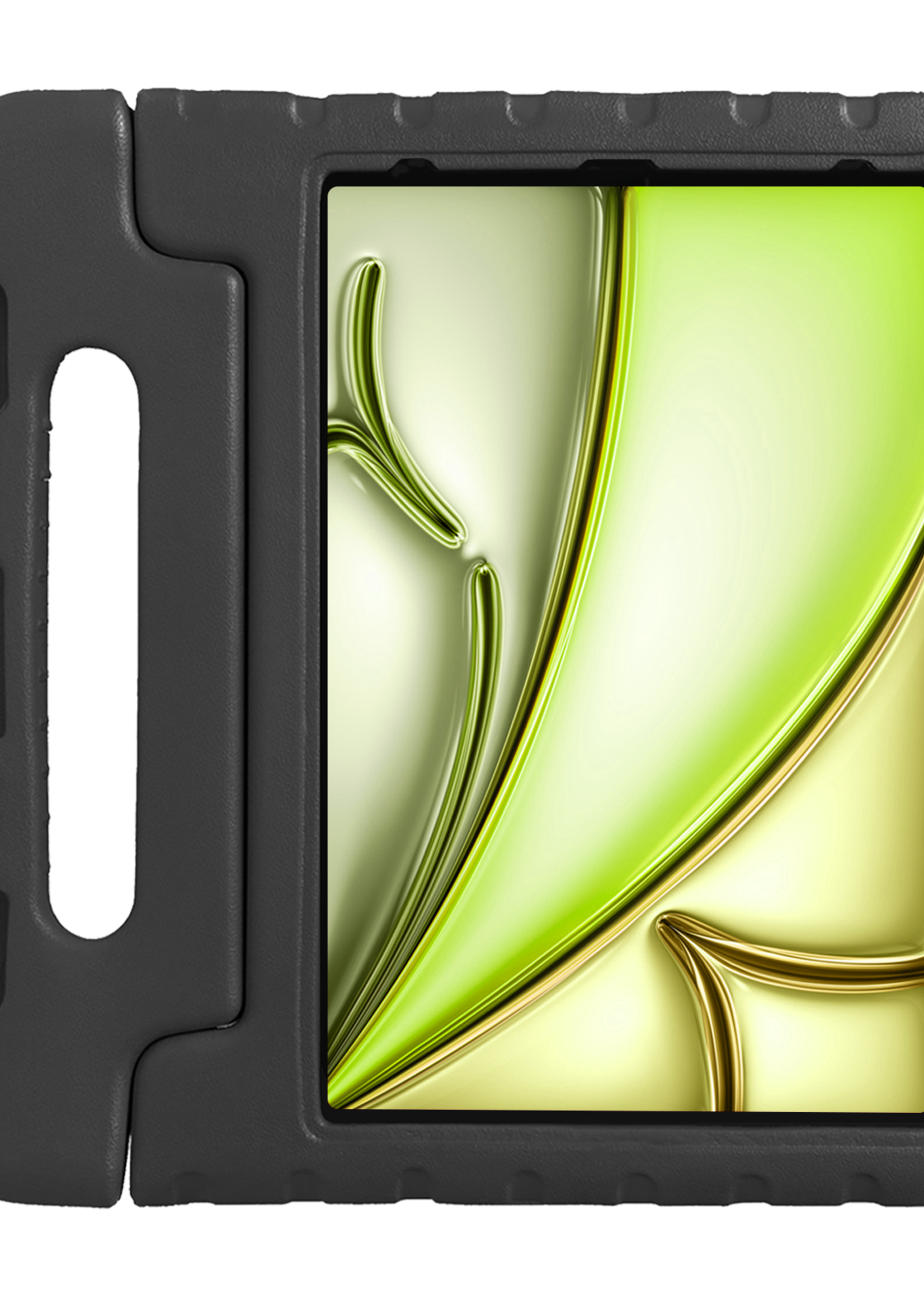 LUQ iPad Air 2024 Hoes Kinder Hoesje Kids Case Cover Kids Proof - iPad Air 6 (13 inch) Kinder Hoes - Zwart