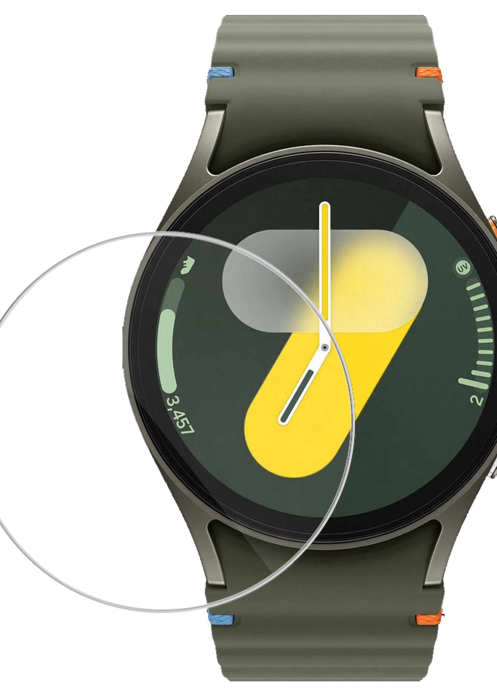 LUQ Screenprotector Geschikt voor Samsung Watch 7 44 mm Screenprotector Glas Gehard Screen Cover - Screen Protector Geschikt voor Samsung Galaxy Watch 7 (44 mm) Screenprotector Tempered Glass