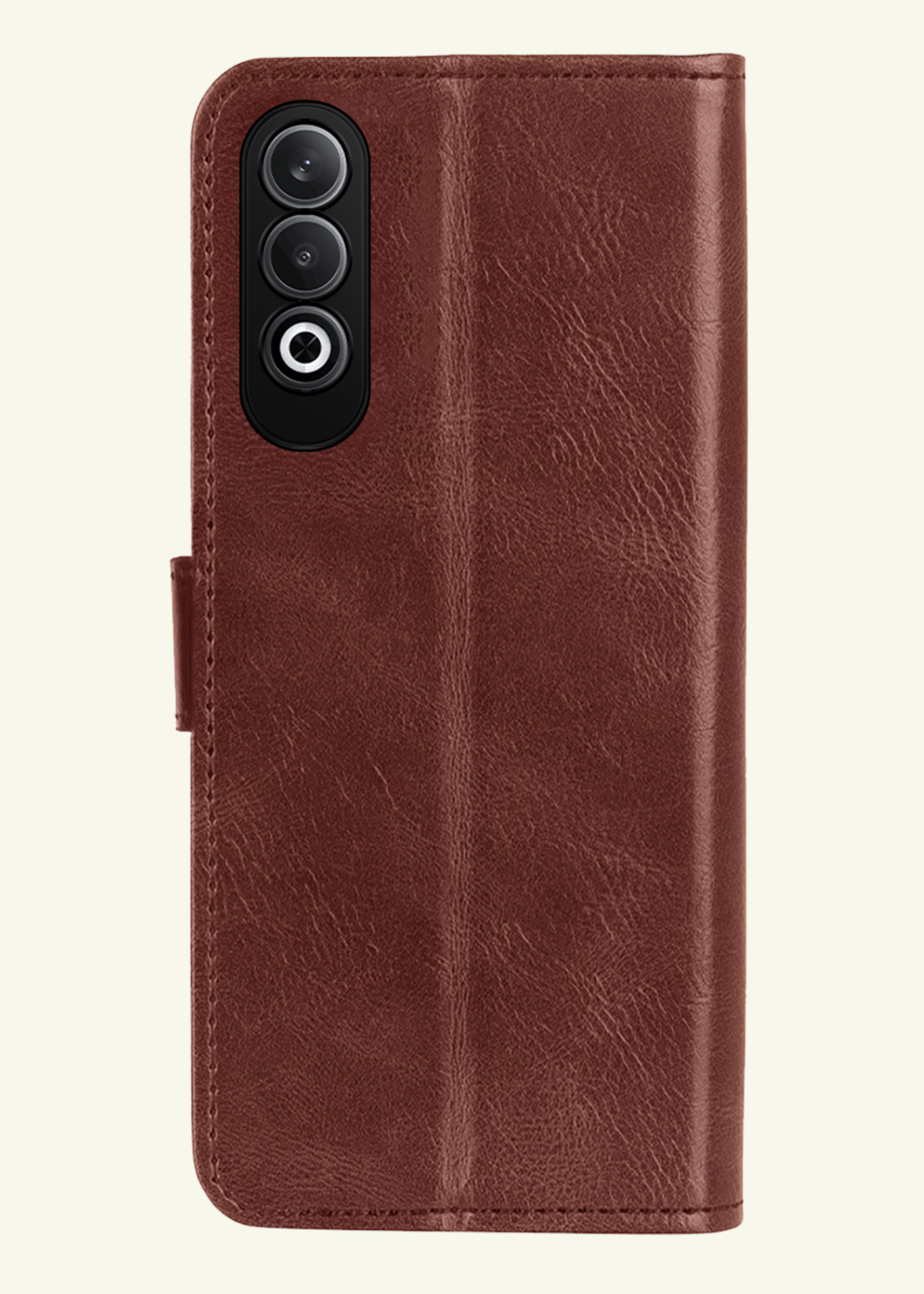 LUQ Hoesje Geschikt voor OnePlus Nord CE4 Hoesje Book Case Hoes Portemonnee Cover Walletcase - Hoes Geschikt voor OnePlus Nord CE4 Hoes Bookcase Hoesje - Bruin