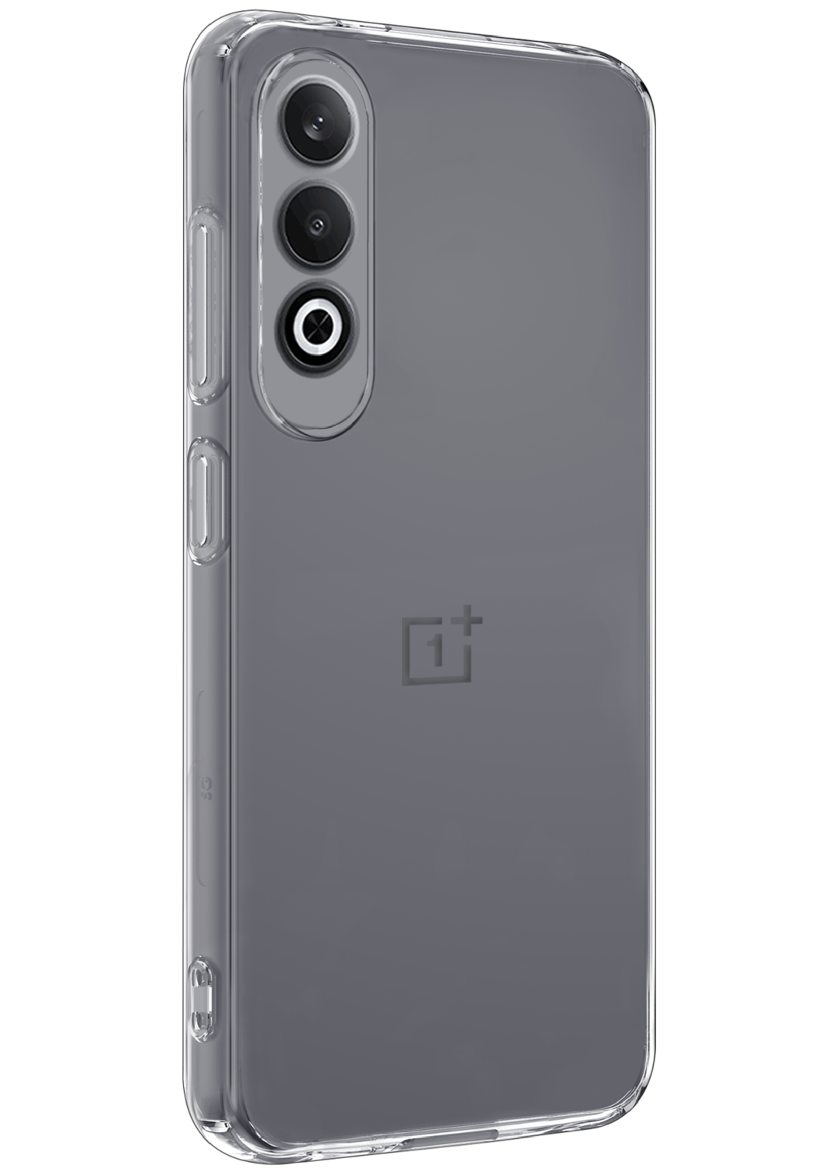 LUQ Hoesje Geschikt voor OnePlus Nord CE4 Hoesje Siliconen Case Hoes Met Screenprotector - Hoes Geschikt voor OnePlus Nord CE4 Hoes Cover Case - Transparant