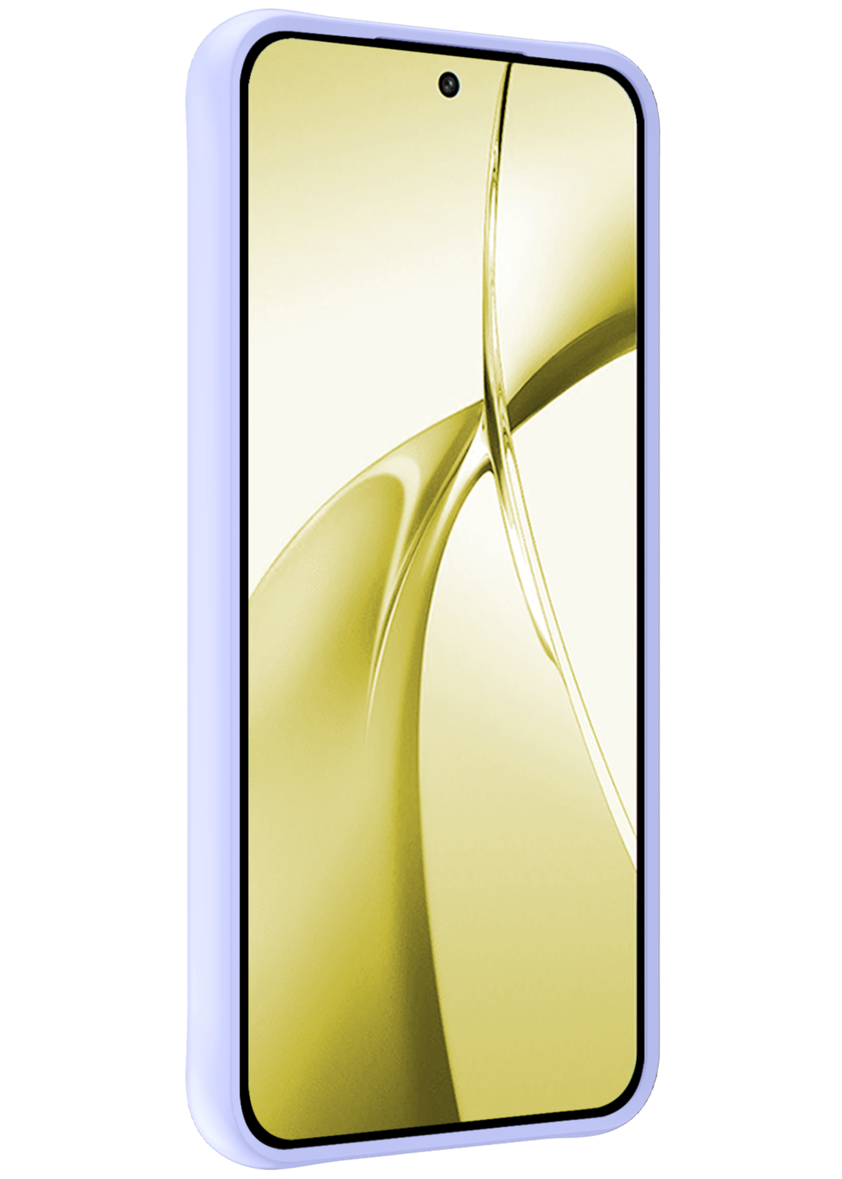 LUQ Hoesje Geschikt voor OnePlus Nord CE4 Hoesje Siliconen Case Hoes Met Screenprotector - Hoes Geschikt voor OnePlus Nord CE4 Hoes Cover Case - Lichtblauw